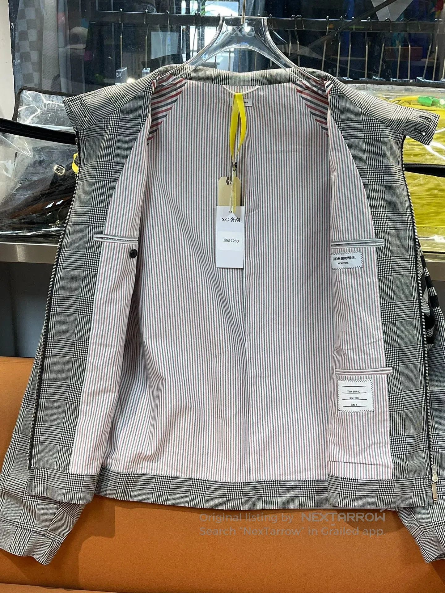 Thom Browne TB Wool Knit Houndstooth Jacket. Size US M / EU 48-50 / 2 - 3 Thumbnail