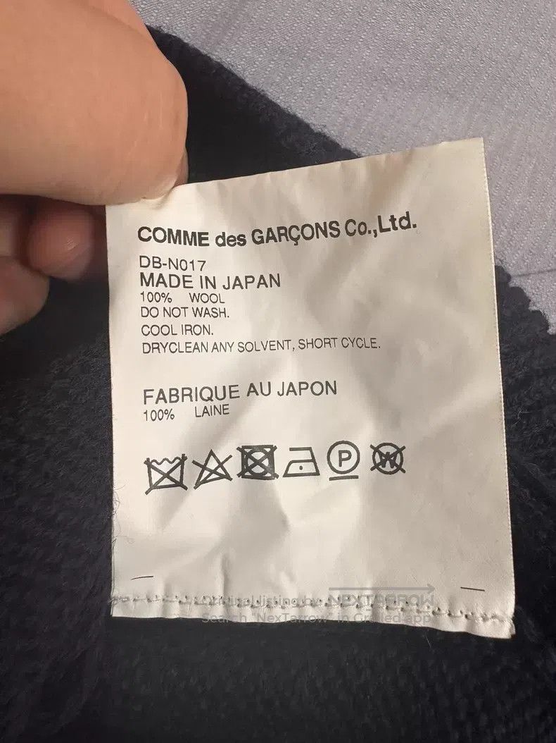 Comme des Garcons Comme des Garcons Distressed Wool Cardigan Size US S / EU 44-46 / 1 - 9 Thumbnail