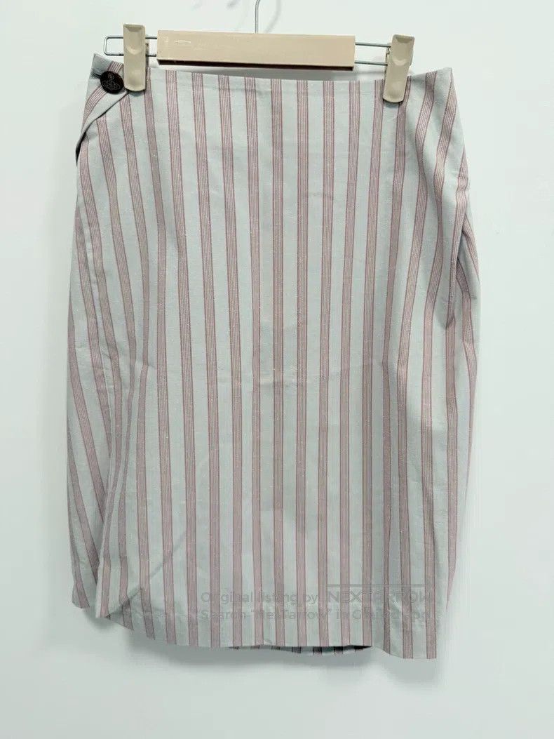 Vivienne Westwood Vivienne Westwood size 2 Powdered striped half-length skirt Size 24" / US 00 / IT 34 - 2 Thumbnail