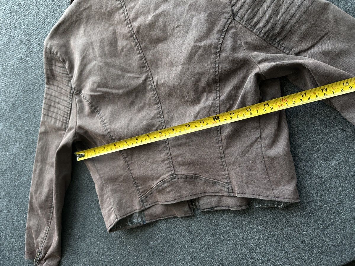 Other 🚨Y2K RICK OWENS TYPE DIRTY SLIM FIT ZIP DENIM JACKET Size S / US 4 / IT 40 - 20 Thumbnail