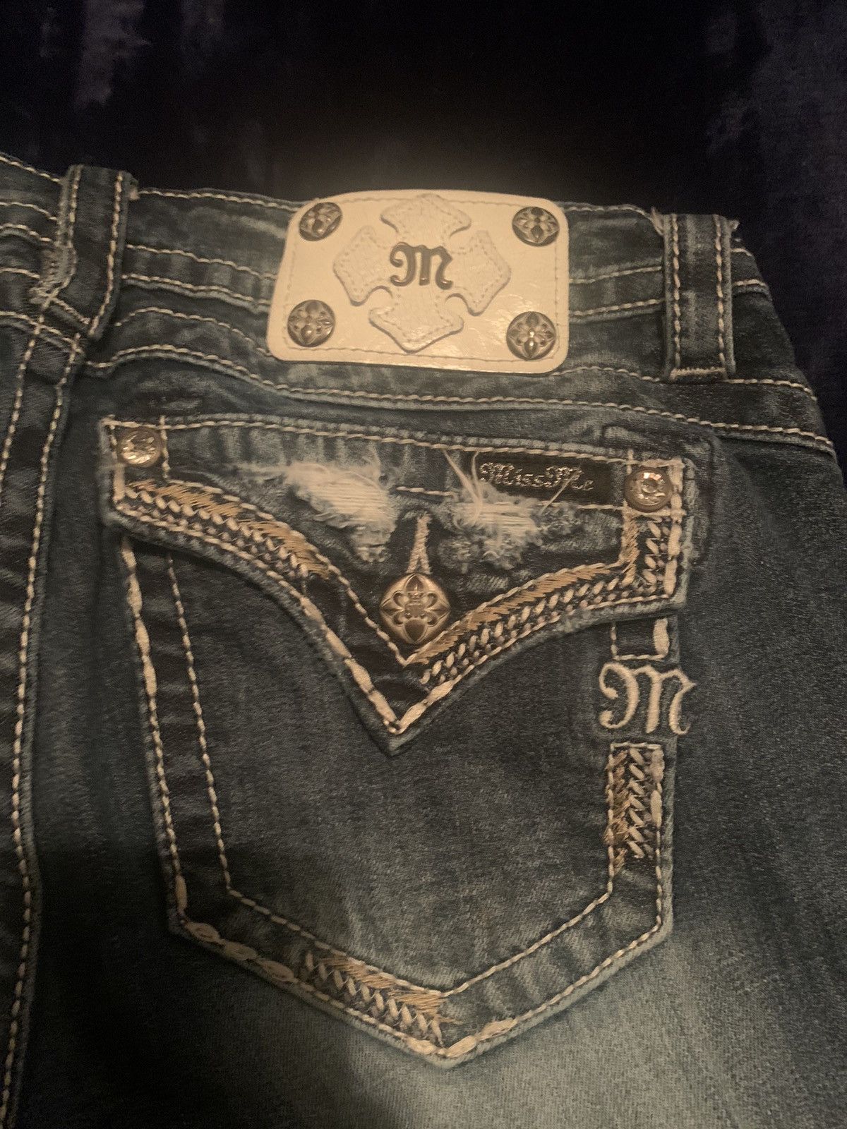 Vintage MissMe Jeans Streetwear Vintage Scene Fashion 2000s 00 women Size 28" / US 6 / IT 42 - 6 Thumbnail