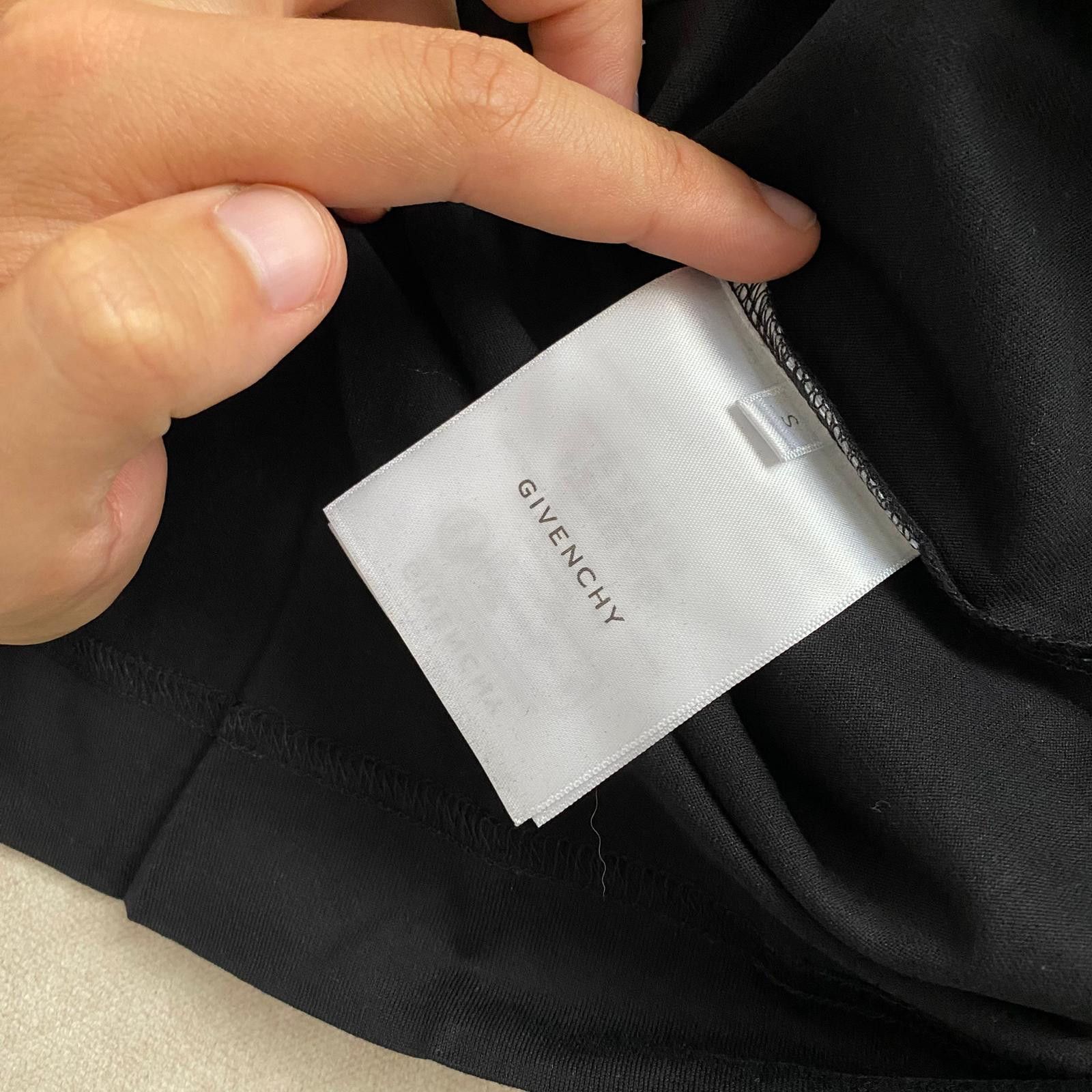 Givenchy Black GVCY Flower Print Oversized Long Sleeve T-Shirt Size US S / EU 44-46 / 1 - 8 Thumbnail