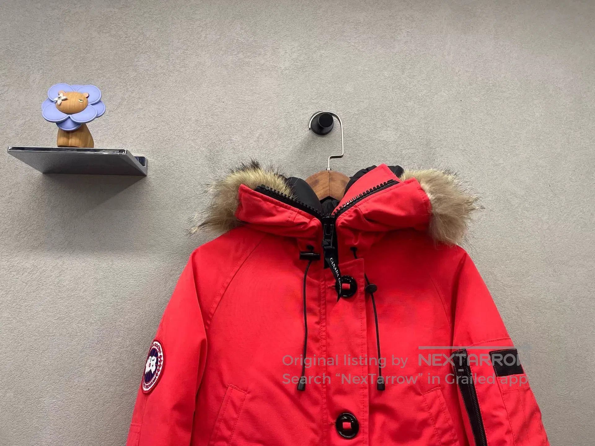 Canada Goose Red Parka with Fur Hood . Size US XS / EU 42 / 0 - 4 Thumbnail