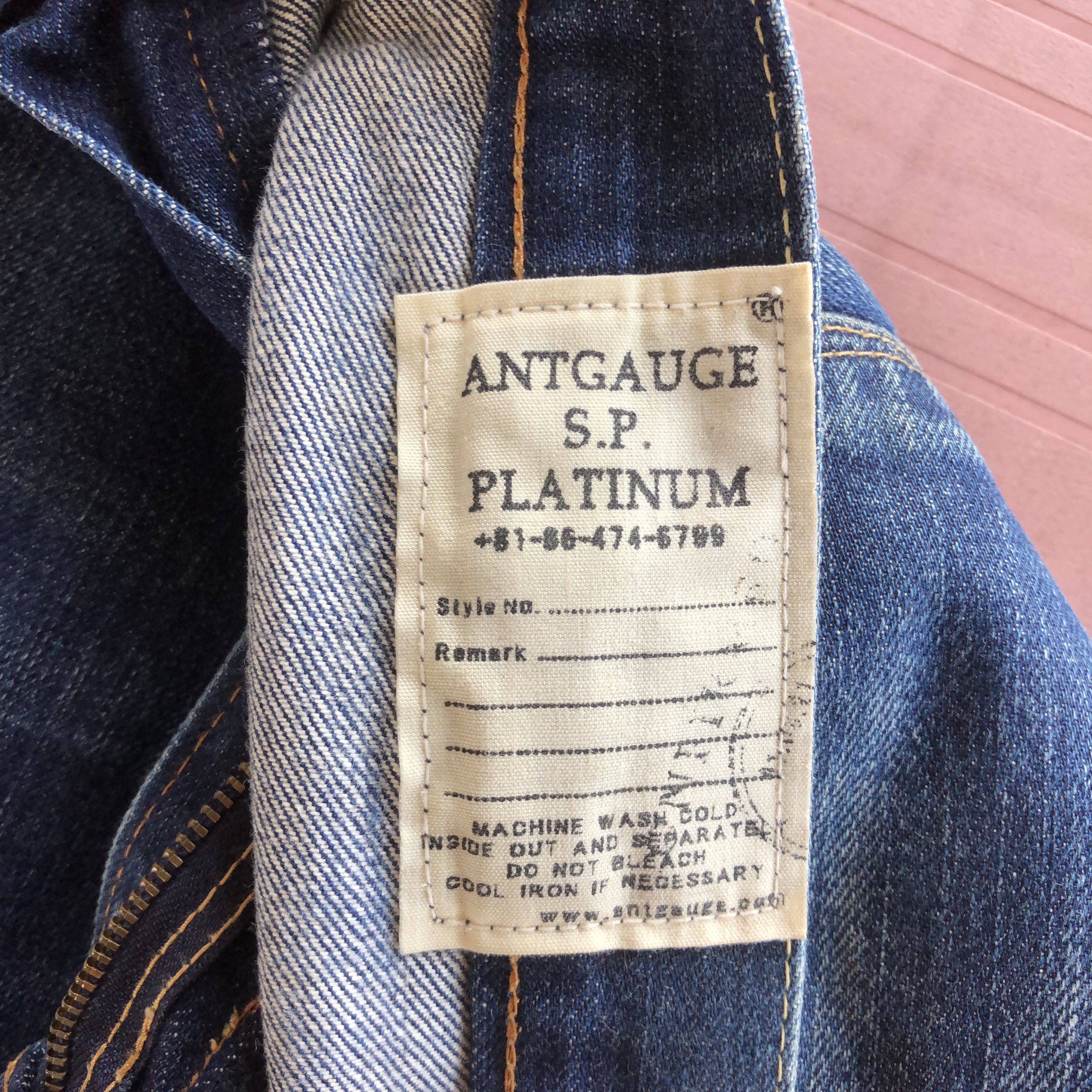 Distressed Antgauge Fourmimesure Selvedge Jeans Denim Pants