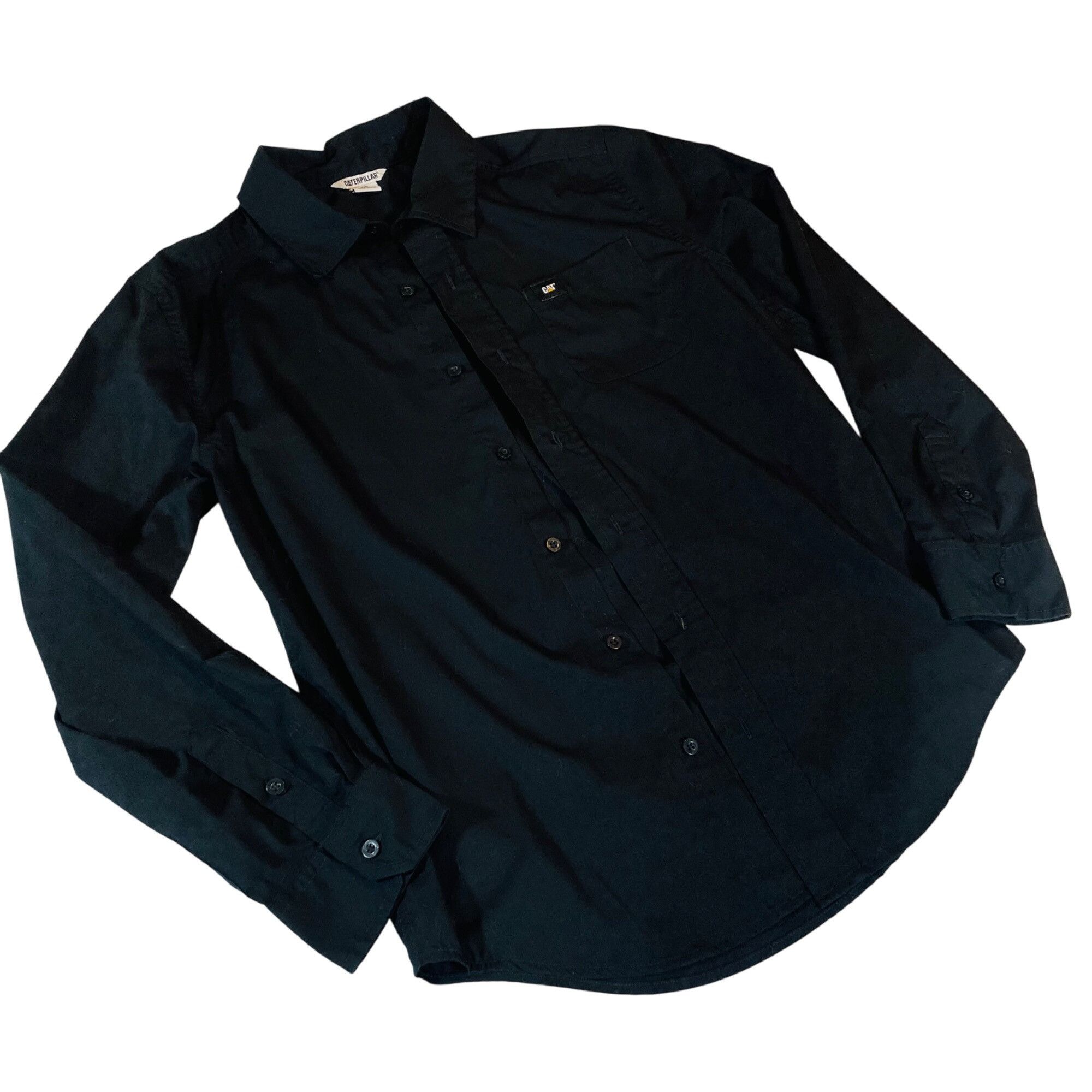 Caterpillar Caterpillar Men's Black Button-Up Shirt S Small Chest Pocket Size US S / EU 44-46 / 1 - 1 Thumbnail