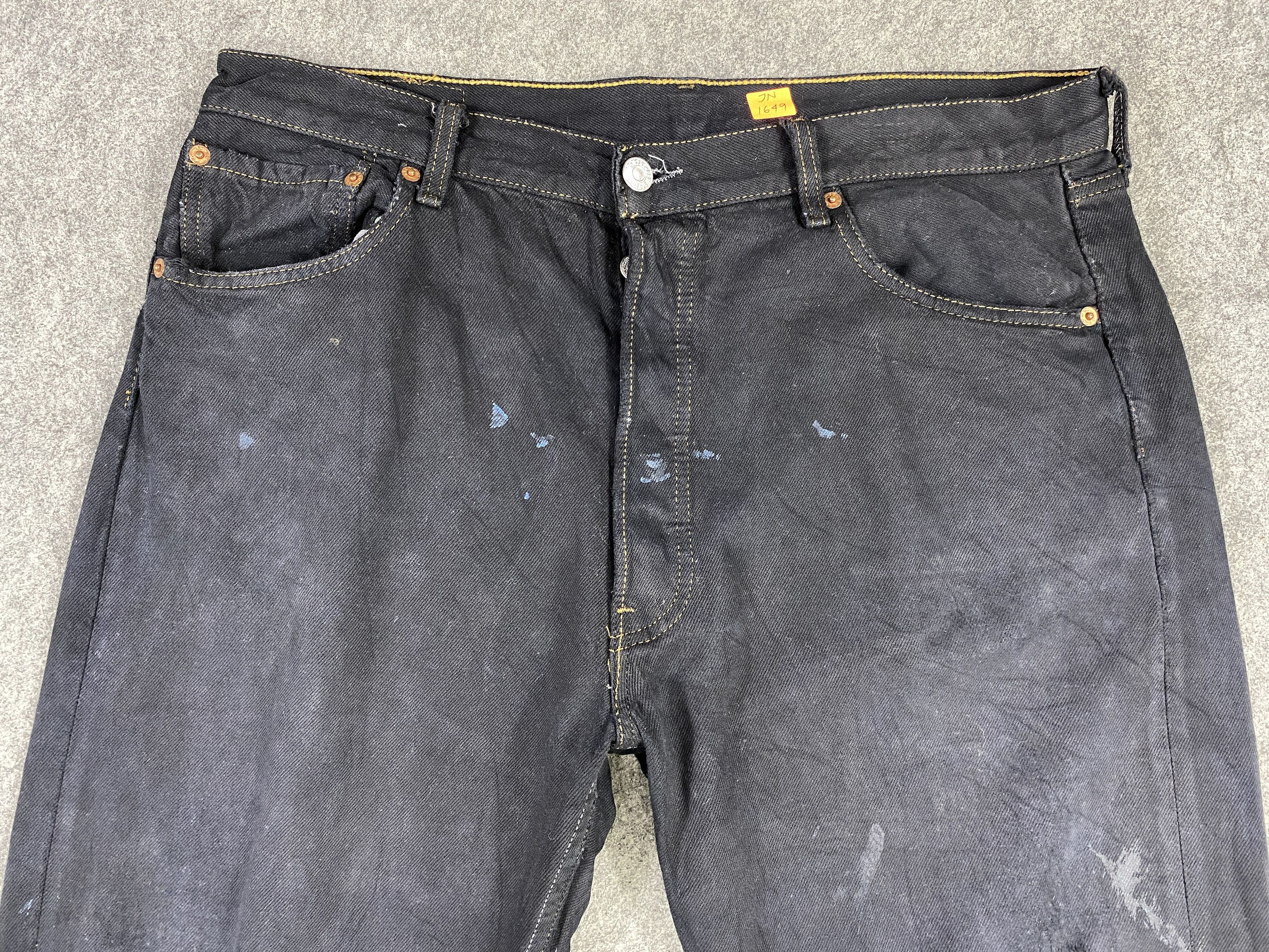 Levi's Black Vintage Levi's 501 Jeans 34x31.5 Denim -JN1649 Size US 34 / EU 50 - 3 Thumbnail