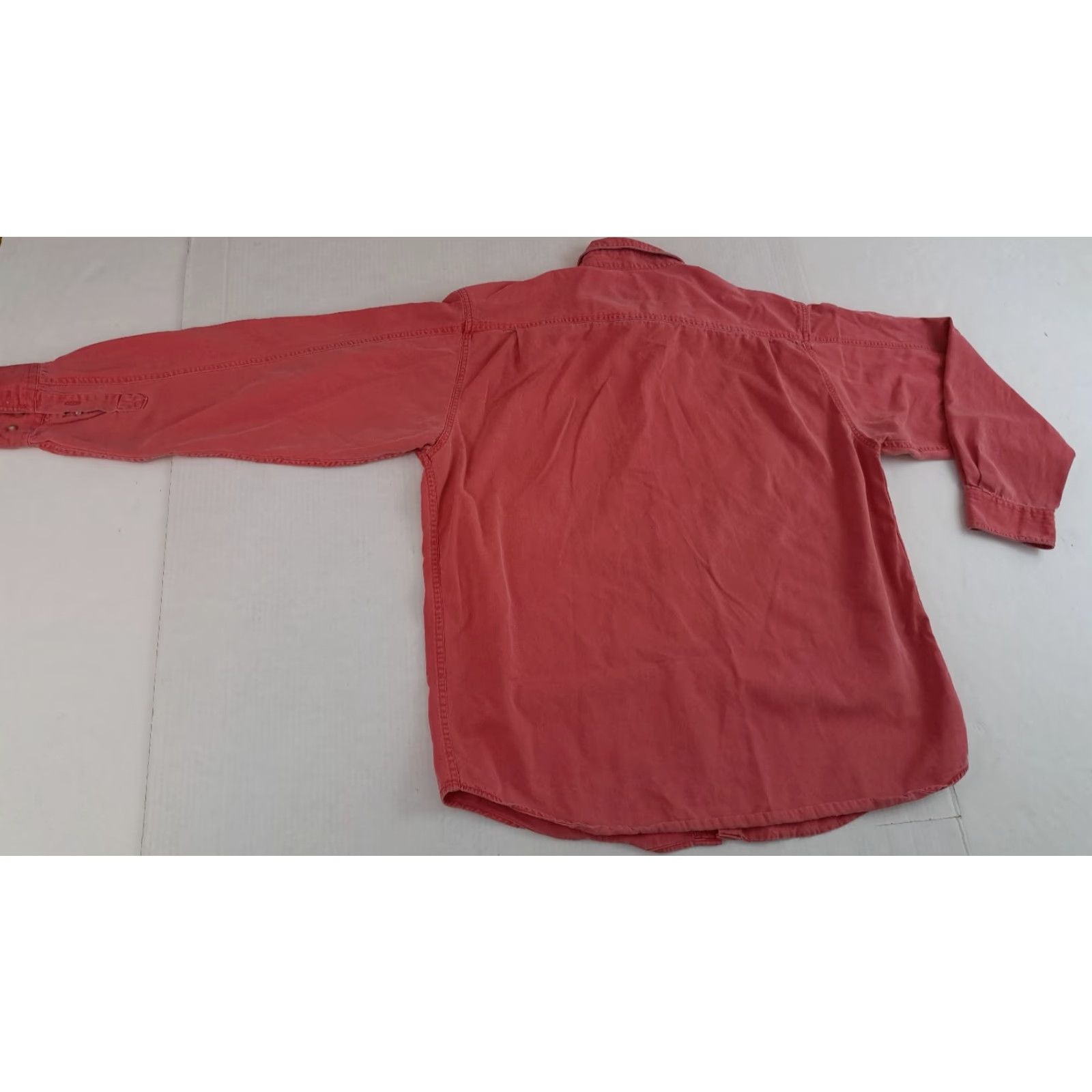 Marlboro VINTAGE Marlboro Adventure Team Shirt Canvas 1X Salmon Long Sleeve Button-Up Men 26in Chest 28in Long 90s Cowboy Retro Size US XL / EU 56 / 4 - 5 Thumbnail