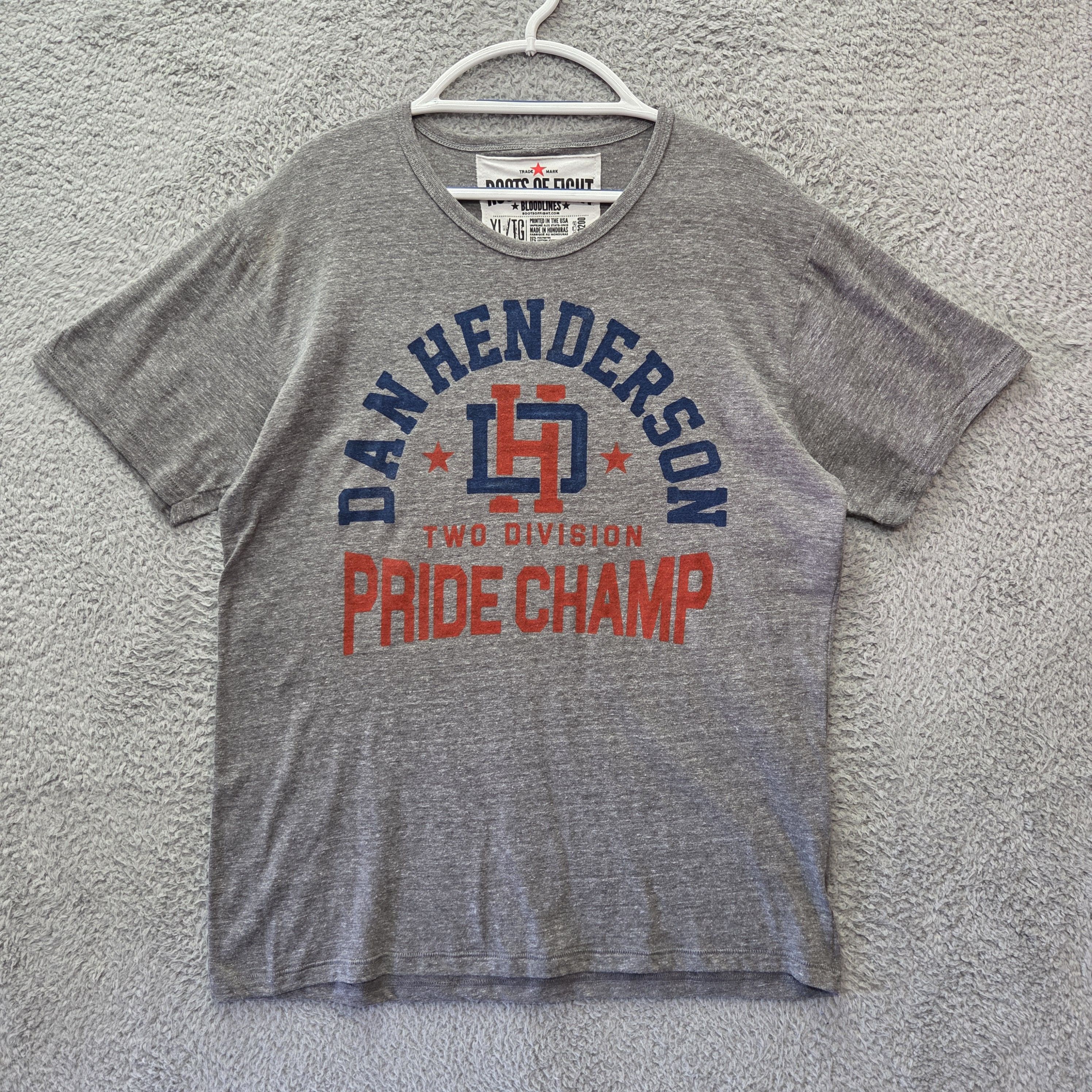 Other RARE Roots Of Fight Shirt Mens XL Gray Dan Henderson Pride Size US XL / EU 56 / 4 - 1 Thumbnail