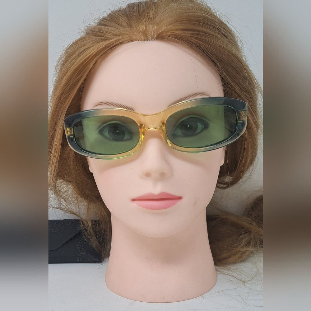 Versace Versace Versus Sunglasses Mod EZ3 Vintage 90s NOS Green Size ONE SIZE - 2 Thumbnail