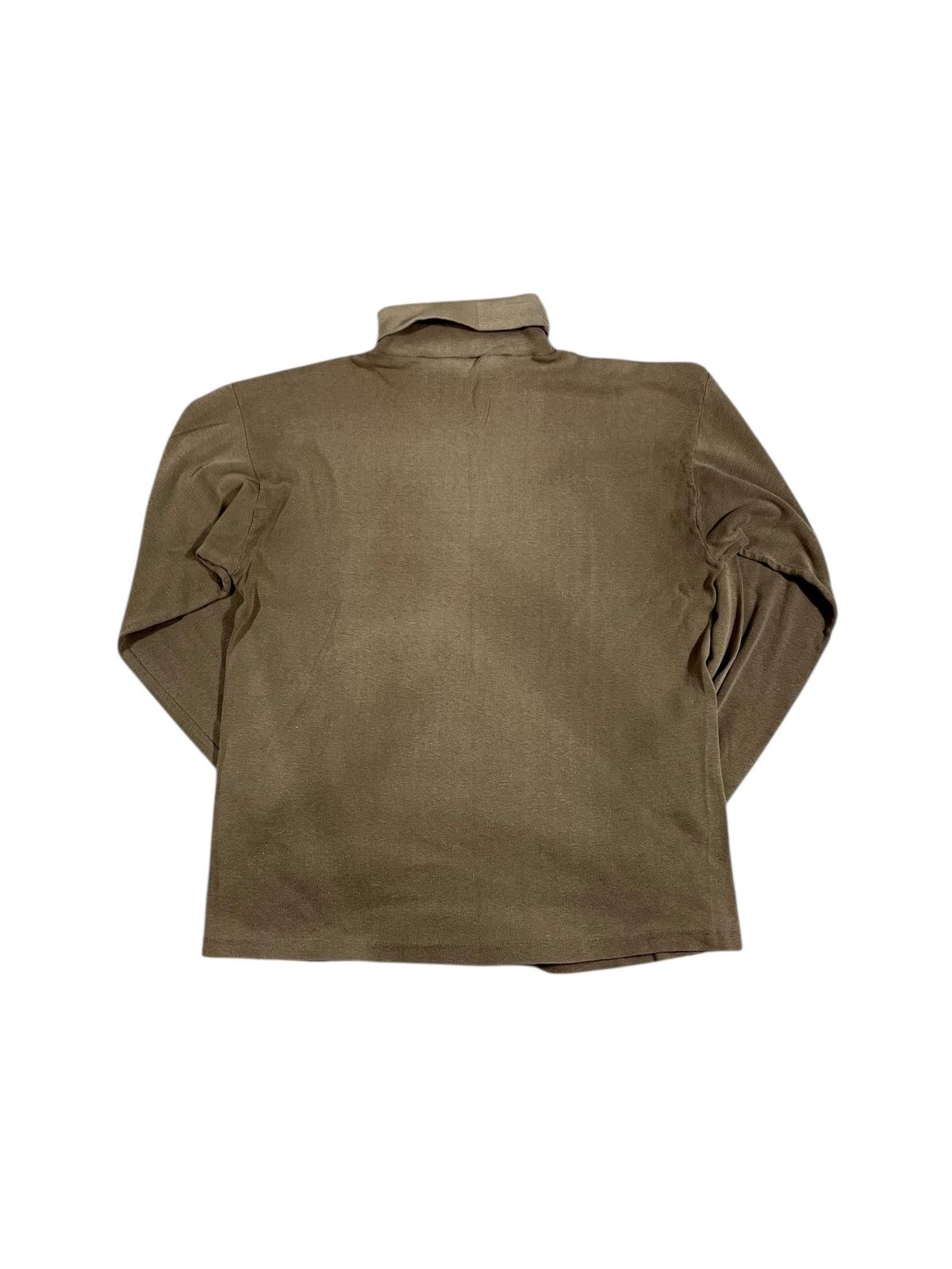 Vintage Vintage 70s Faded Brown Turtle Neck Shirt Size US S / EU 44-46 / 1 - 2 Thumbnail