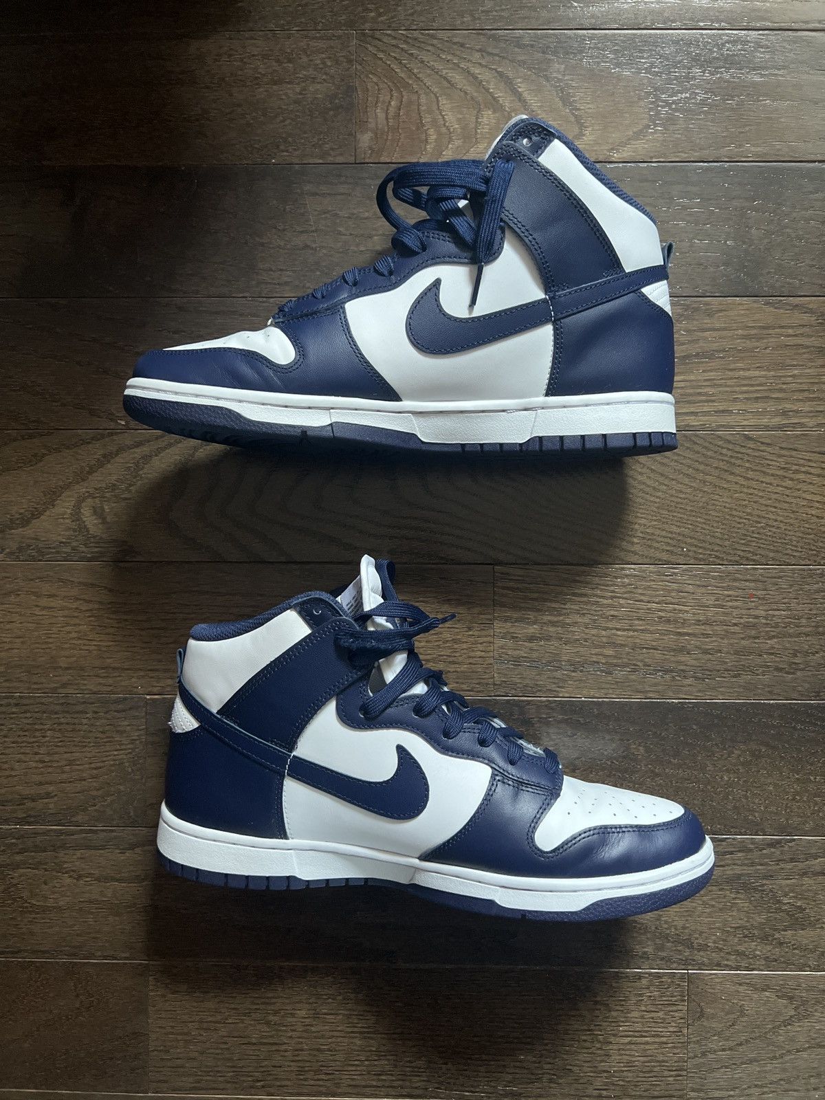 Nike Nike Dunk Hi Retro ‘Championship Navy’ Size US 10.5 / EU 43-44 - 6 Thumbnail