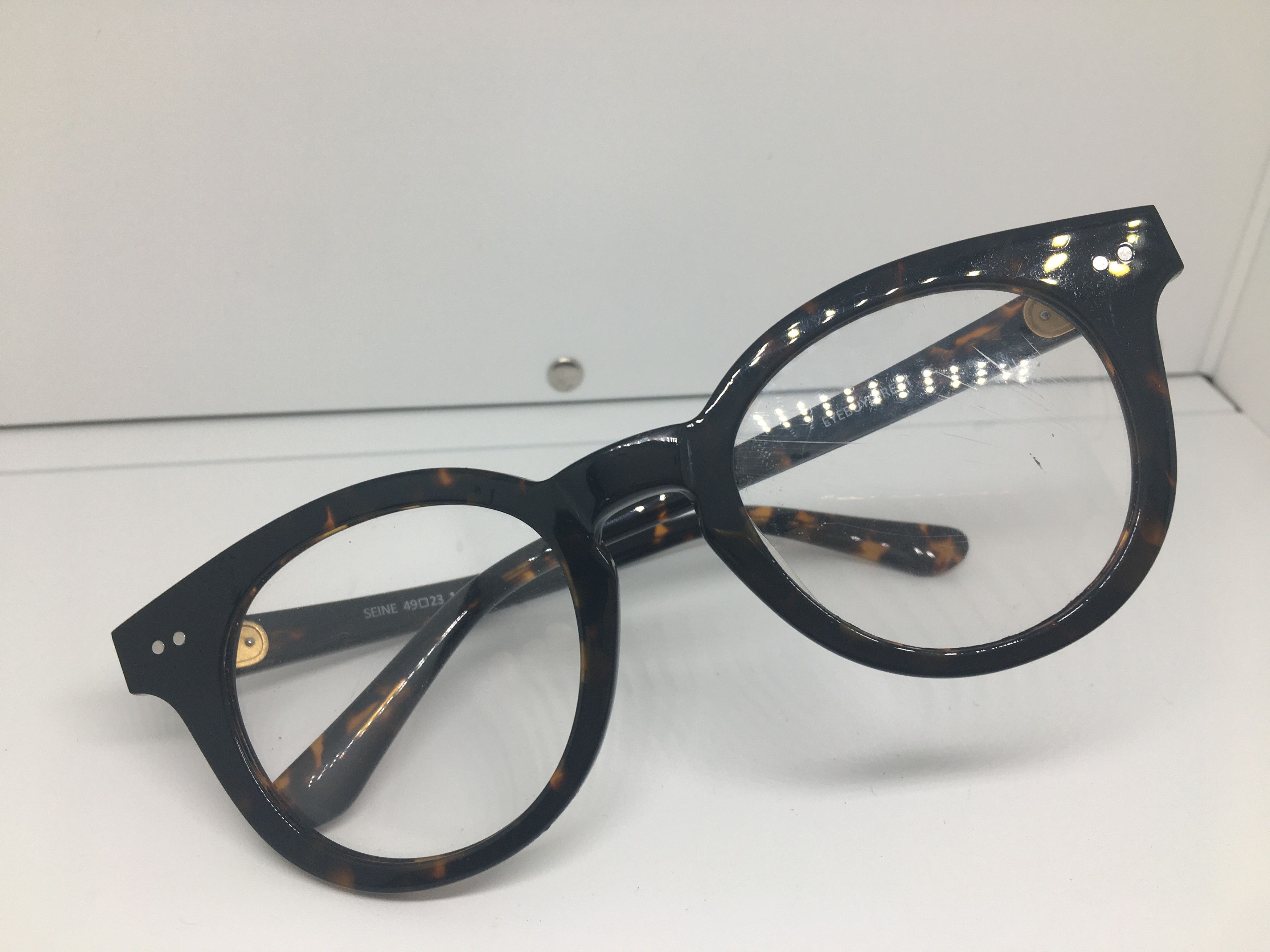 Other Eyebuydirect Seine Tortoise Keyhole Bridge Eyeglasses Frame Size ONE SIZE - 7 Thumbnail