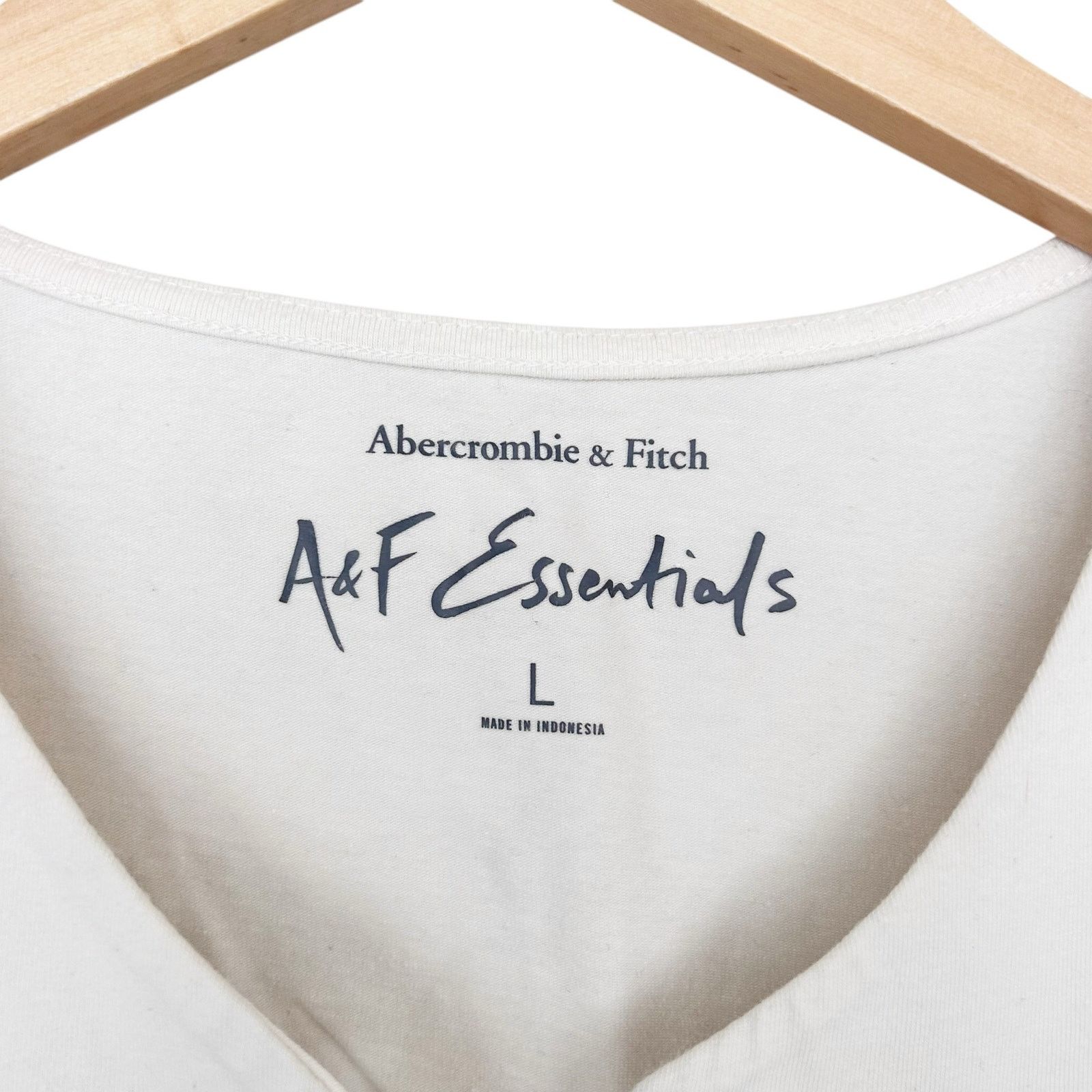 Abercrombie & Fitch Abercrombie A&F Essentials White Lace Front Tank Top Sz L Size L / US 10 / IT 46 - 2 Thumbnail