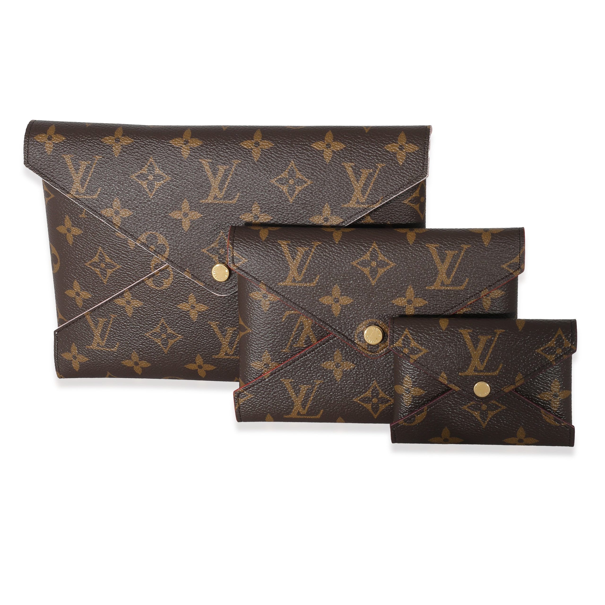 image of Louis Vuitton Monogram Canvas Kirigami Pochette Set in Brown, Women's