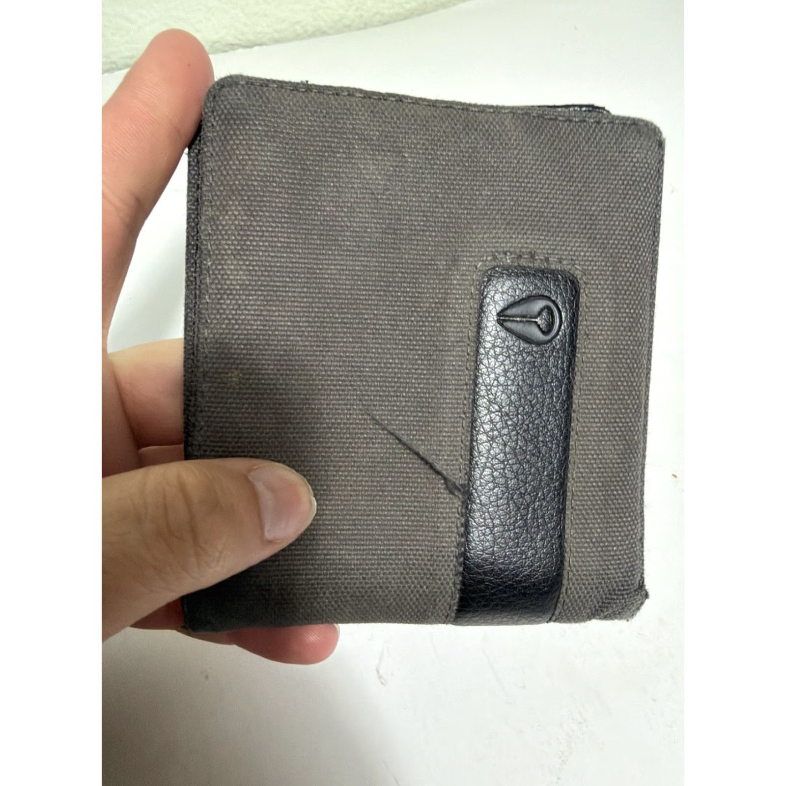 Nixon Nixon Showoff Wallet Bifold Men Canvas Leather Gray Black 4x3.5 Size ONE SIZE - 6 Thumbnail