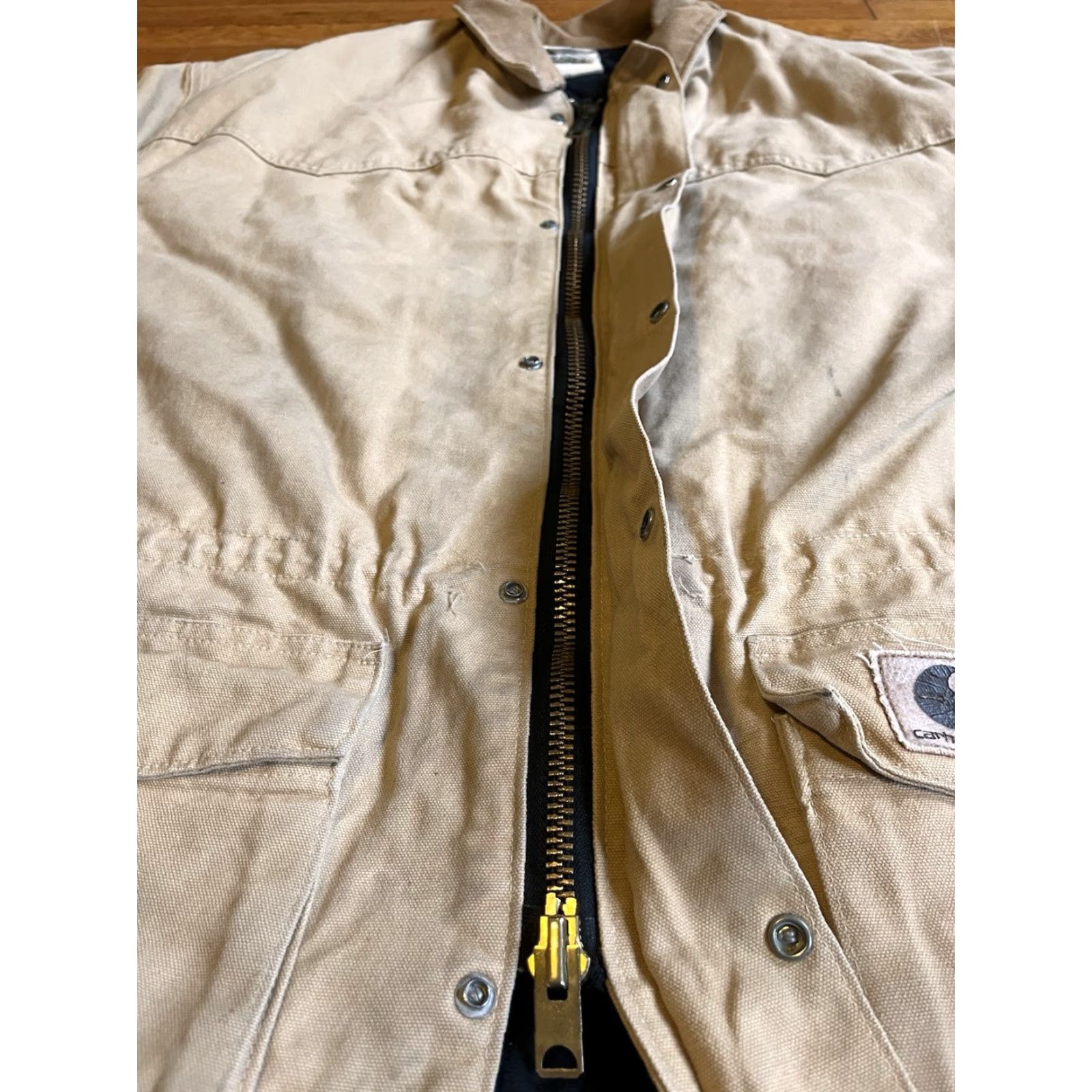 Carhartt VINTAGE Carhartt C08 WET Quilt Lined Chore Coat Men’s 2XL Beige Duck Canvas USA WET C08 Grunge Outdoor Retro USA Mens Size US XXL / EU 58 / 5 - 6 Thumbnail