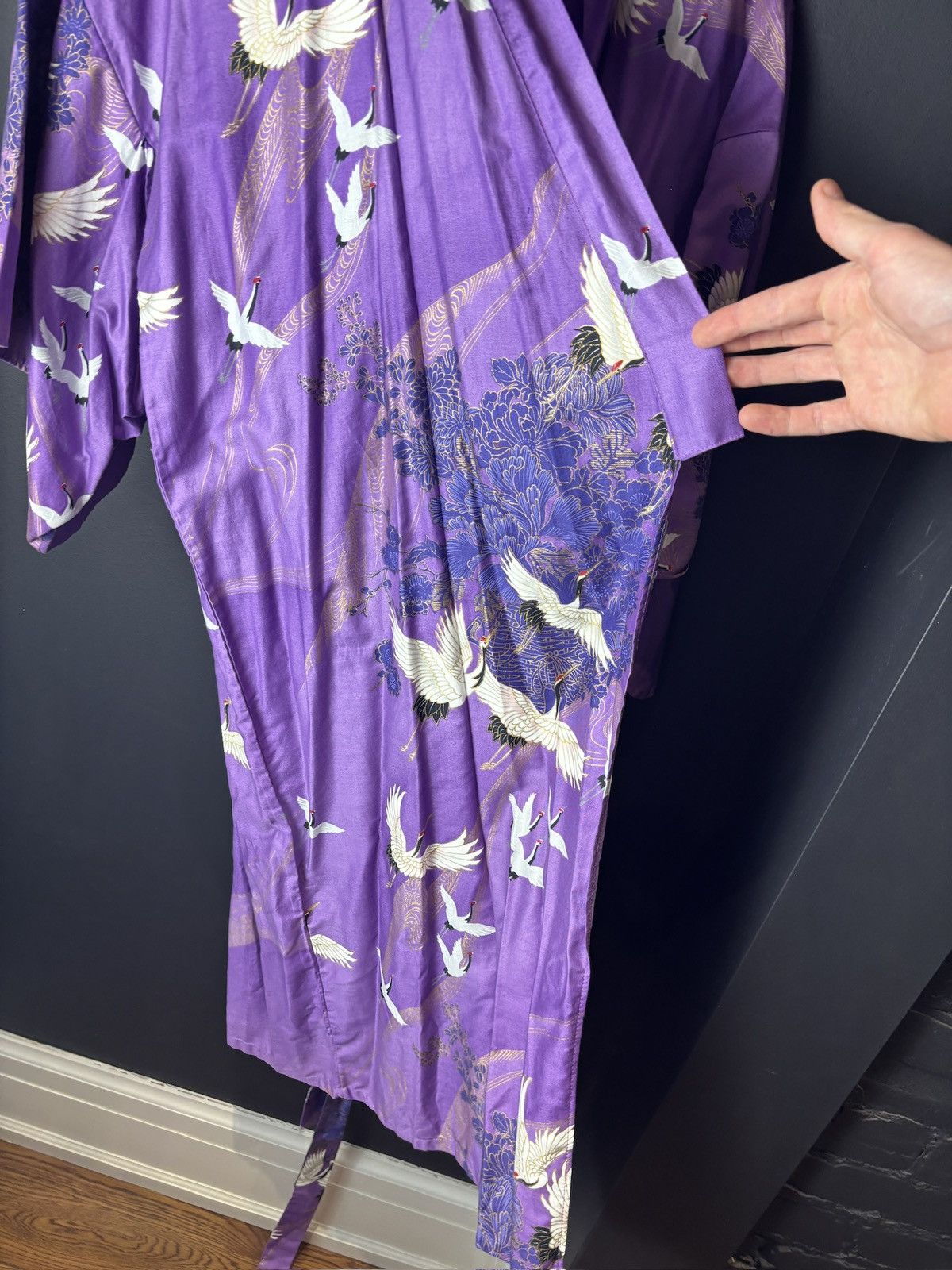 Vintage Japanese Vintage Robe Bath Sleep Kimono Made in Japan 1970s Size L / US 10 / IT 46 - 13 Thumbnail