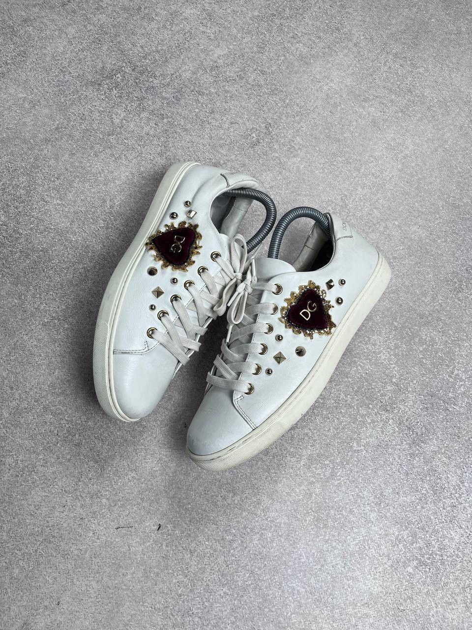 Dolce & Gabbana × Vintage Vintage Dolce&Gabbana Archival Low Leather Sneakers Y2K 39 Size US 7 / EU 40 - 2 Thumbnail