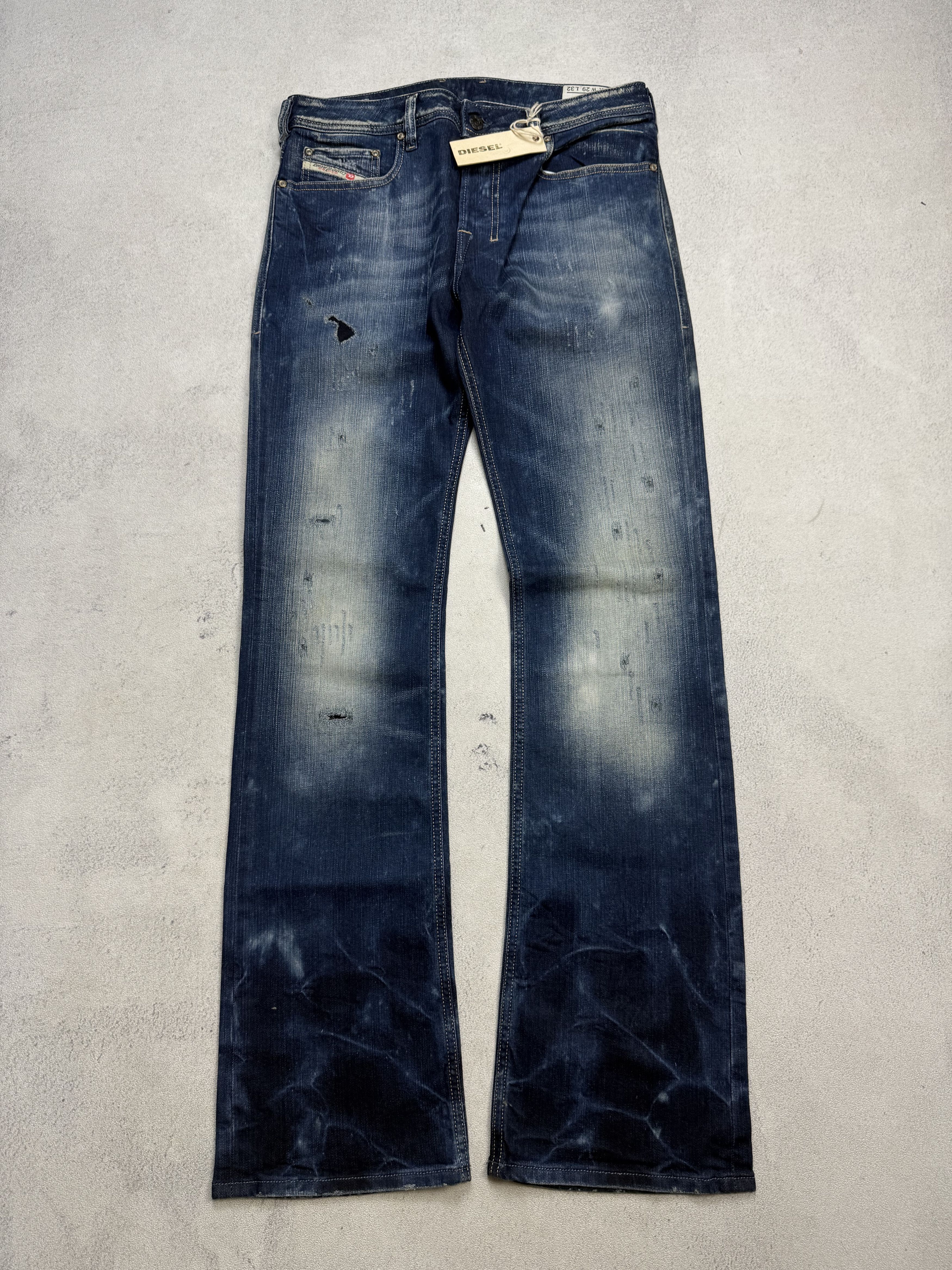 Diesel Diesel Zatiny Bootcut Distressed Jeans Denim Size US 29 - 6 Thumbnail