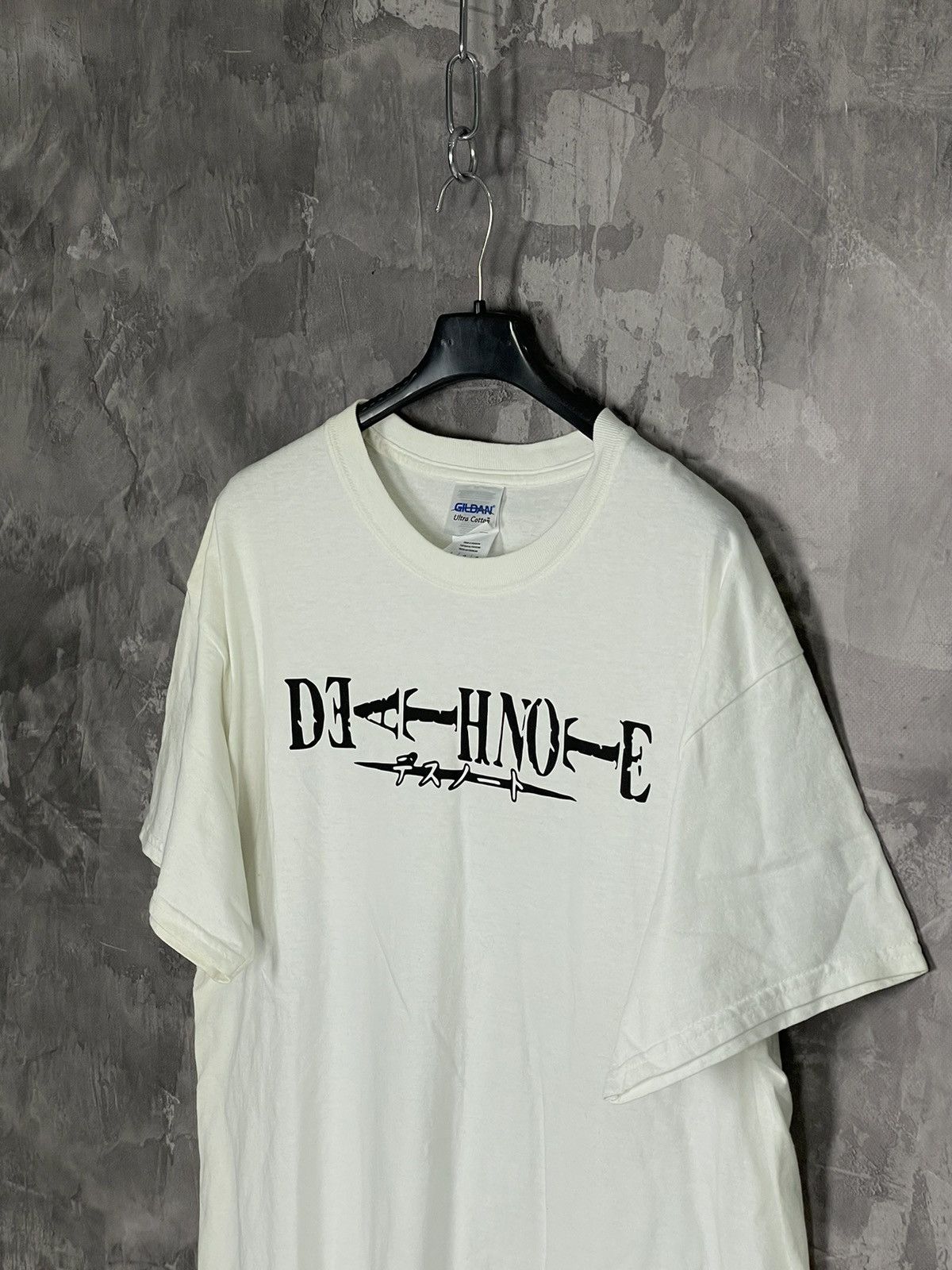 Anime × Vintage Vintage 2000s Death Note Big Logo White Tee Size US L / EU 52-54 / 3 - 7 Thumbnail