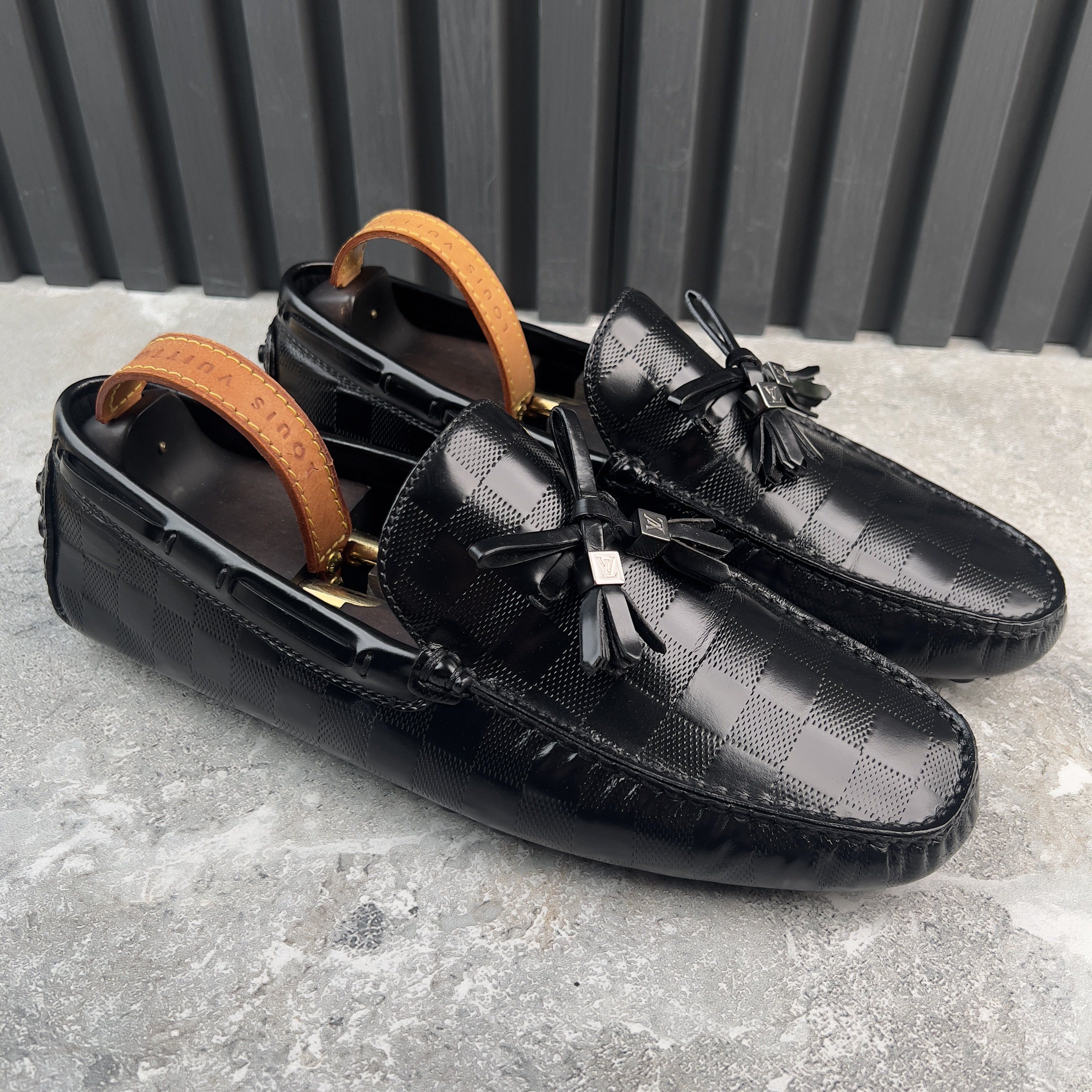 Louis Vuitton Arizona Damier Tasseled Driving Moccasins Size US 8 / EU 41 - 6 Thumbnail