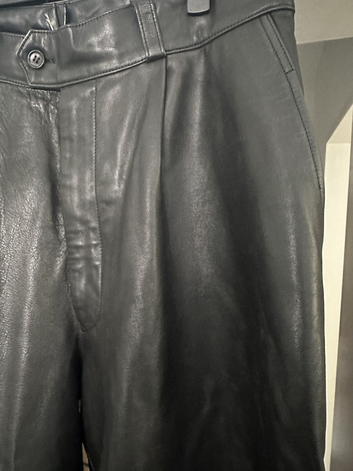 Yohji Yamamoto Supreme 2025 Yohji Yamamoto leather wide pants Size US 32 / EU 48 - 5 Thumbnail