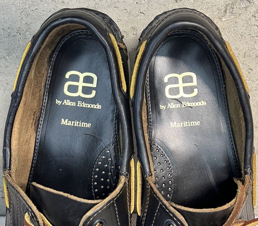 Allen Edmonds Allen Edmonds "MARITIME" Dark Navy Leather Boat Shoes 11D Size US 11 / EU 44 - 10 Thumbnail