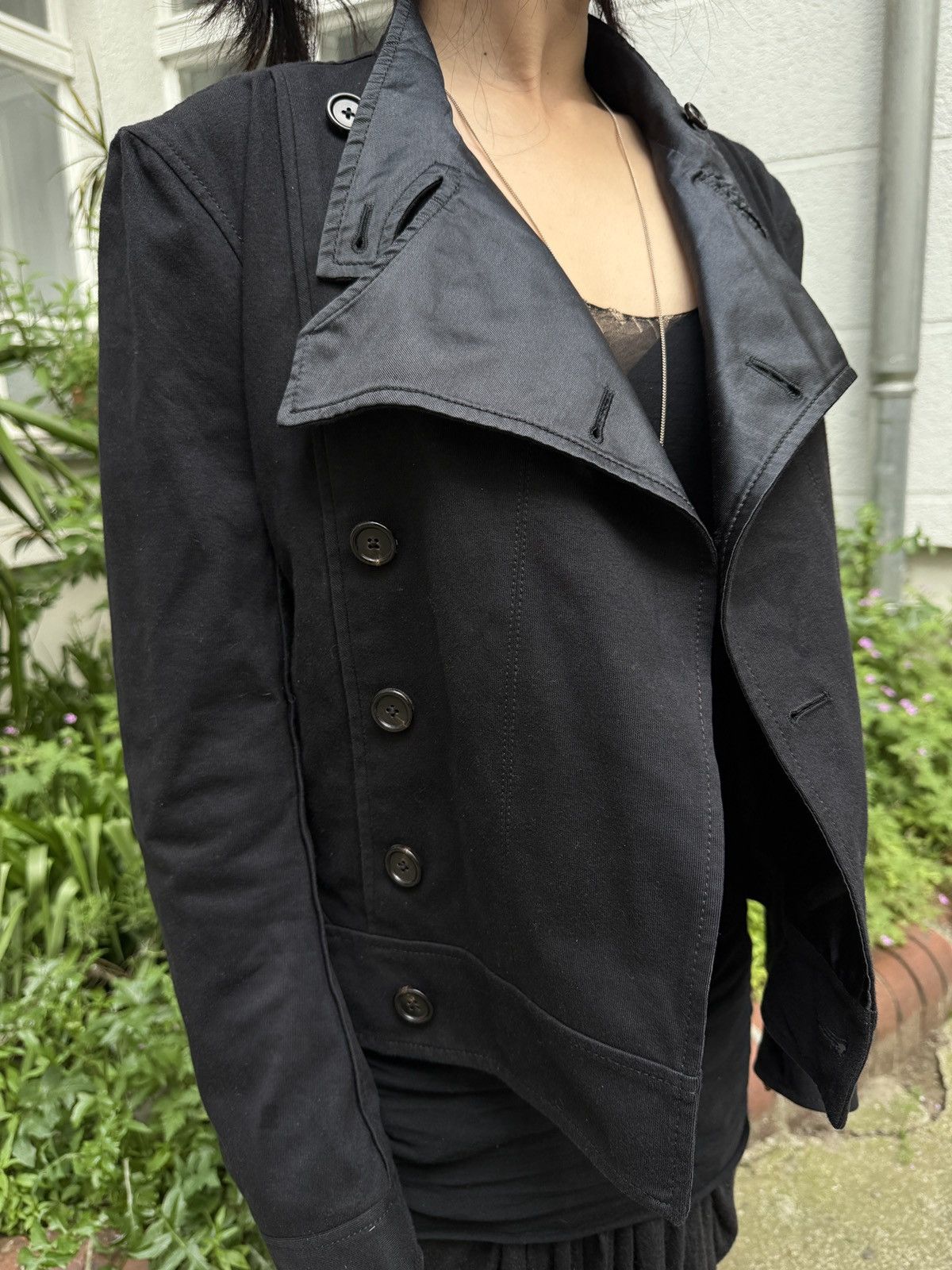 Ann Demeulemeester Ann Demeulemeester buttons biker jacket Size XXS / US 00 / IT 34 - 4 Thumbnail