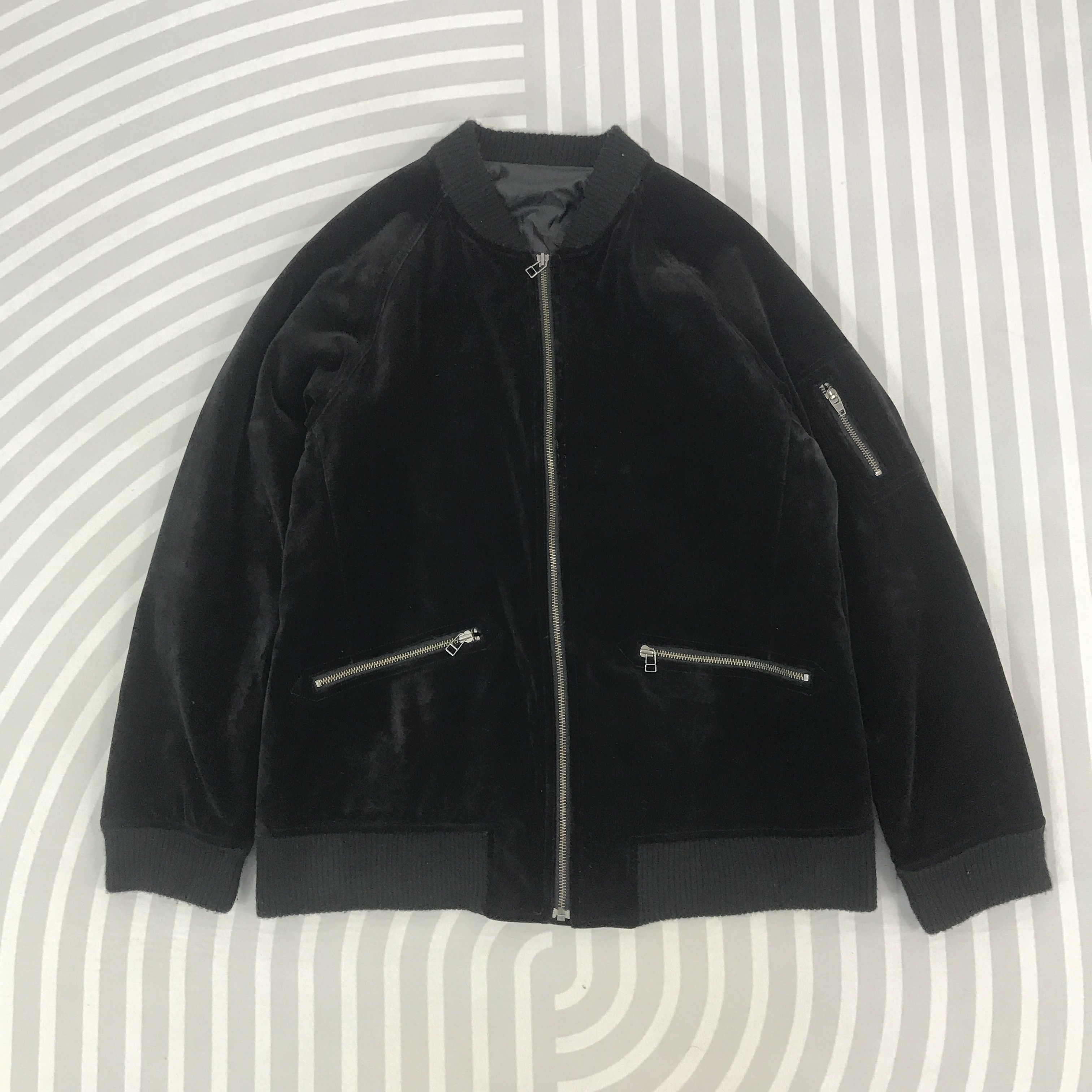 Vintage Ships japan Velvet design Bomber Jacket