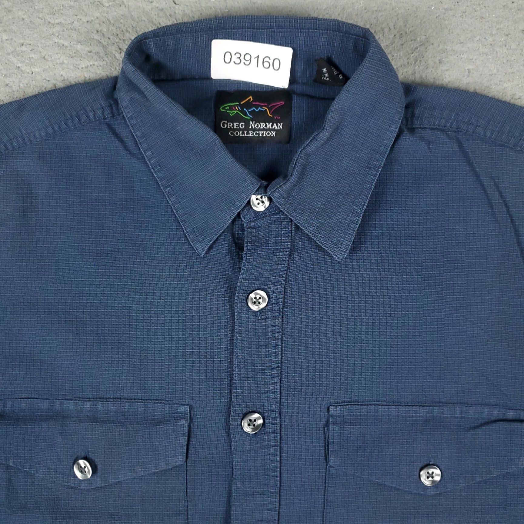Vintage Greg Norman Button-Up Shirt Men’s Medium Blue Check Short Sleeve Casual Modern Size US M / EU 48-50 / 2 - 2 Thumbnail