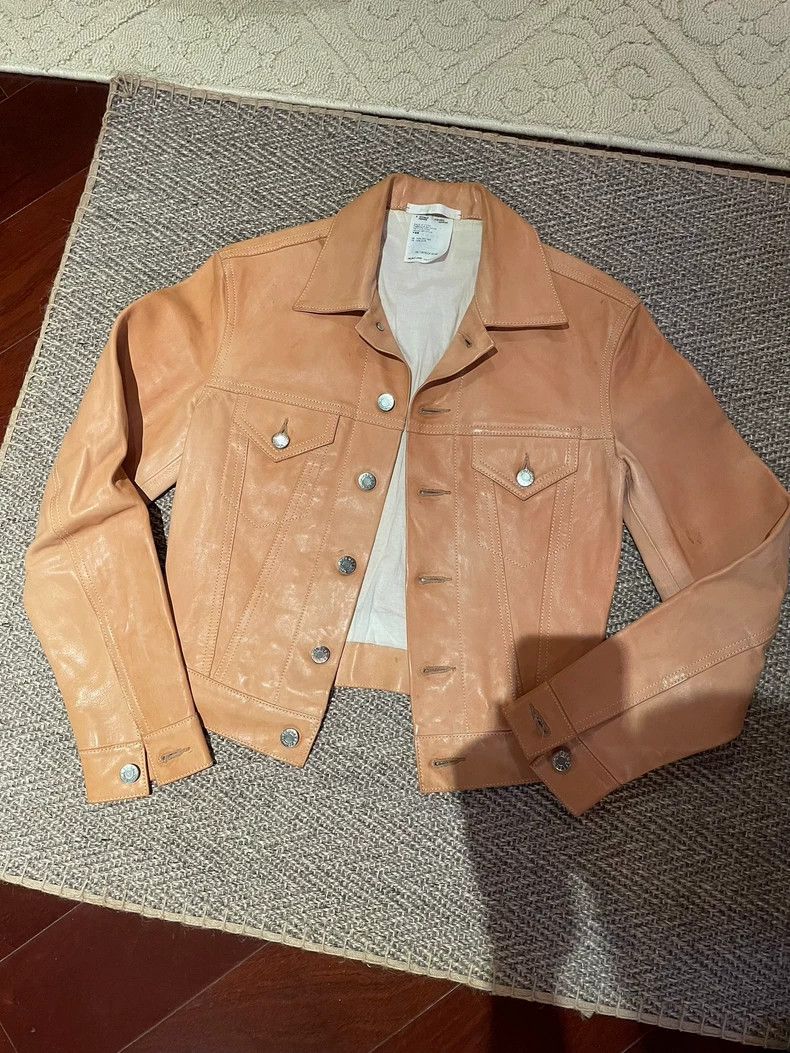 Helmut Lang HELMUT LANG Women's vintage leather coat in S size Size S / US 4 / IT 40 - 1 Thumbnail
