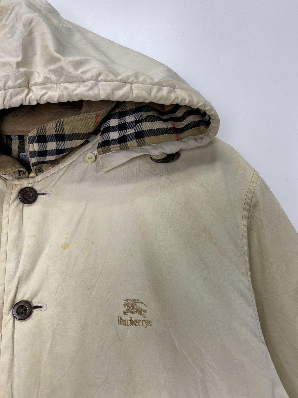 Burberry Vintage Burberry Hoodie Jacket Size US XL / EU 56 / 4 - 8 Thumbnail