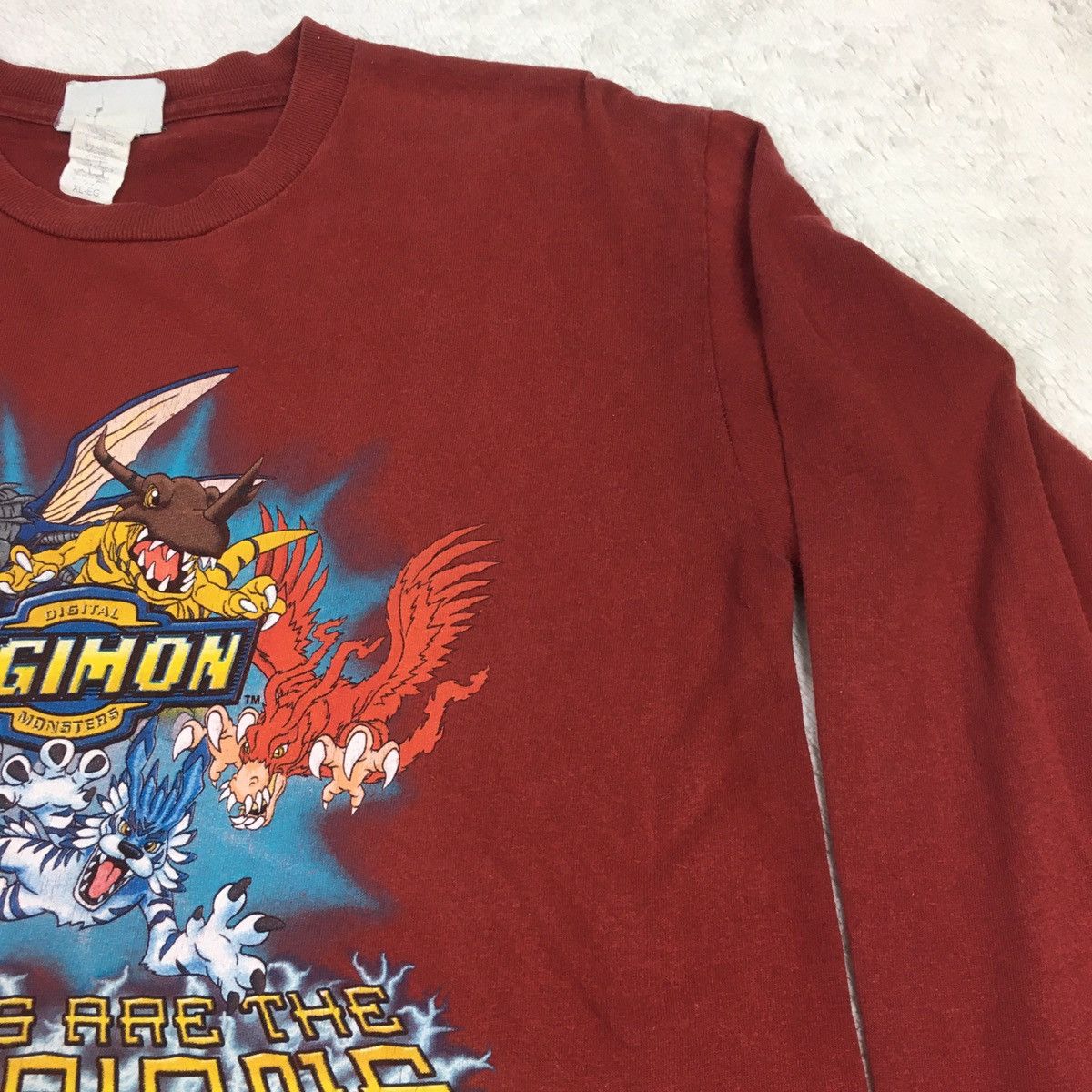 Cartoon Network × Nintendo × Vintage Vintage 2000 Digimon Long Sleeve Size US M / EU 48-50 / 2 - 6 Thumbnail