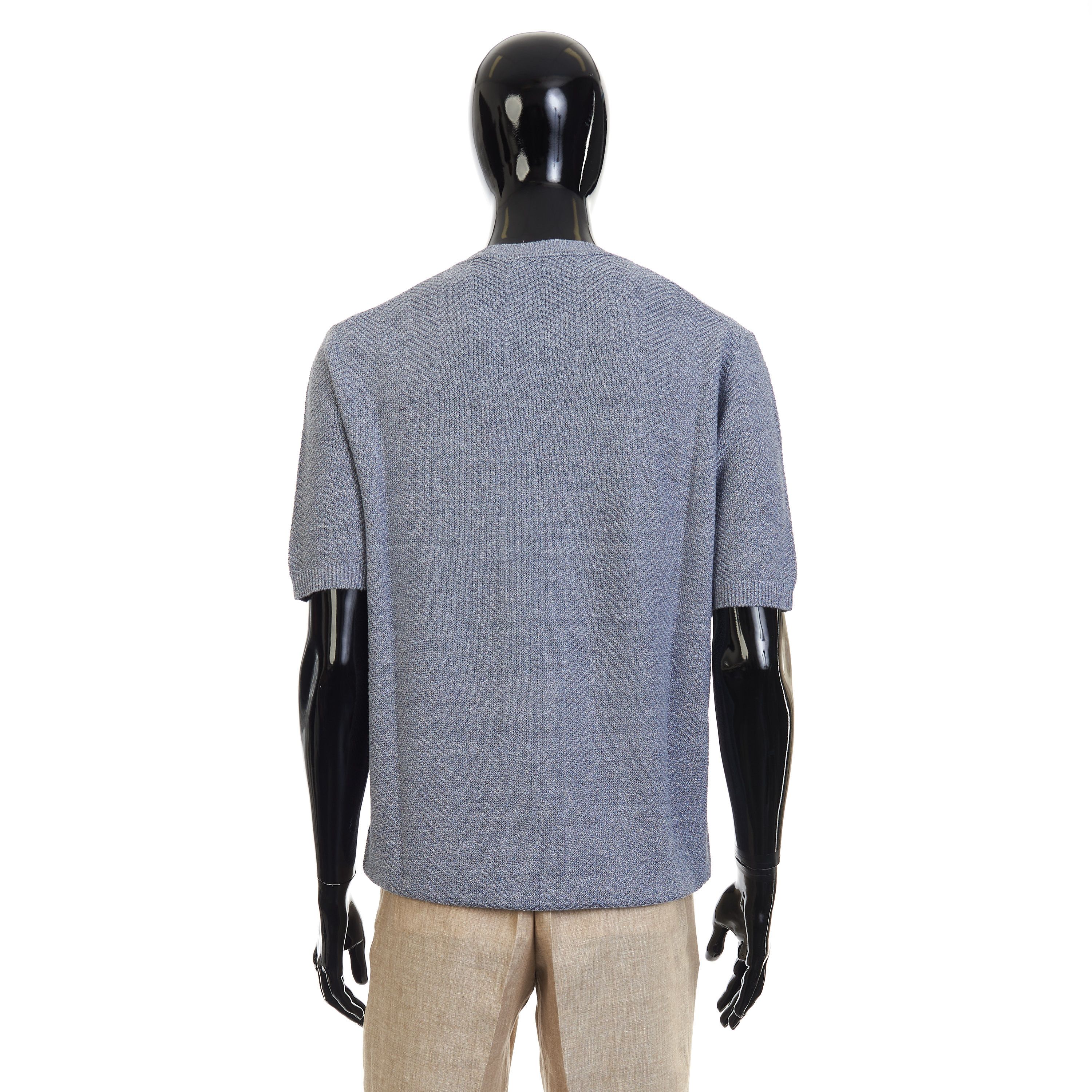 Other Brett Johnson Silk & Linen T-Shirt, Herringbone Knit Size US S / EU 44-46 / 1 - 5 Thumbnail