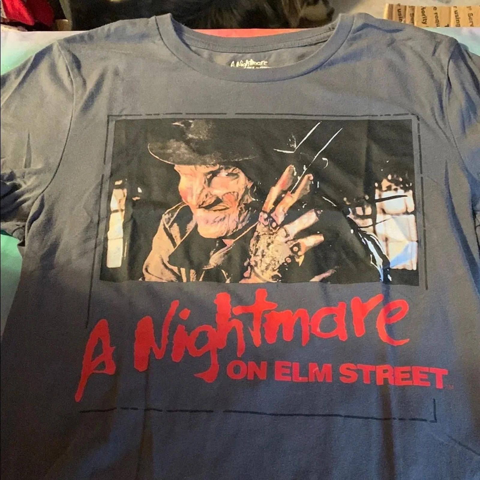 Designer 🖤A Nightmare on Elm Street Graphic T-Shirt - Grey Size US S / EU 44-46 / 1 - 1 Thumbnail