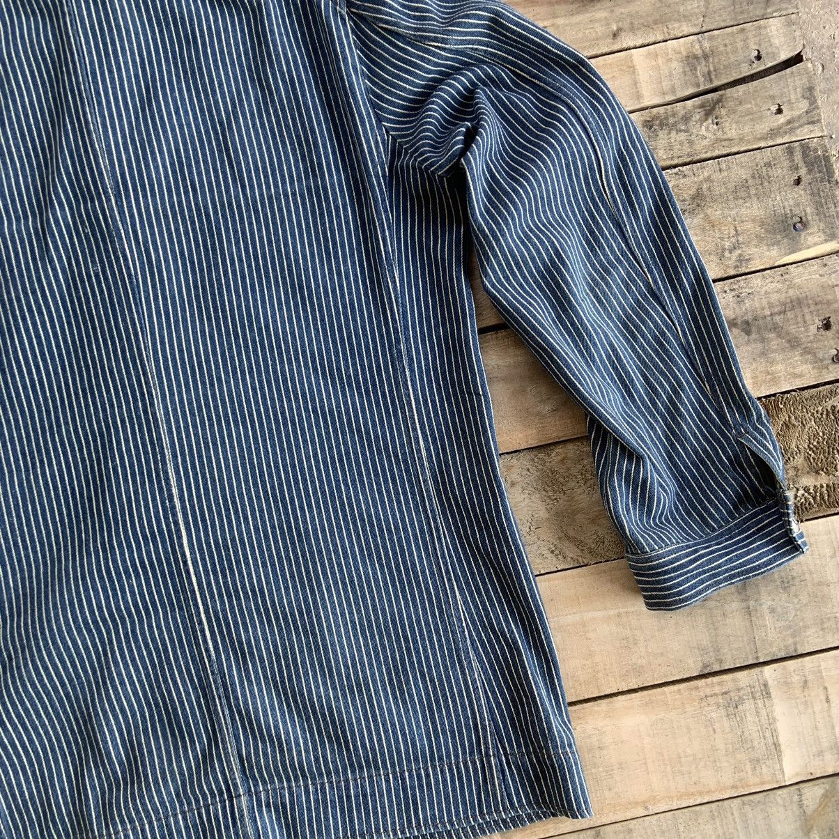 Vintage US Naval Hickory Light Jacket /Work Wear/ Chore Jacket Size US L / EU 52-54 / 3 - 10 Thumbnail