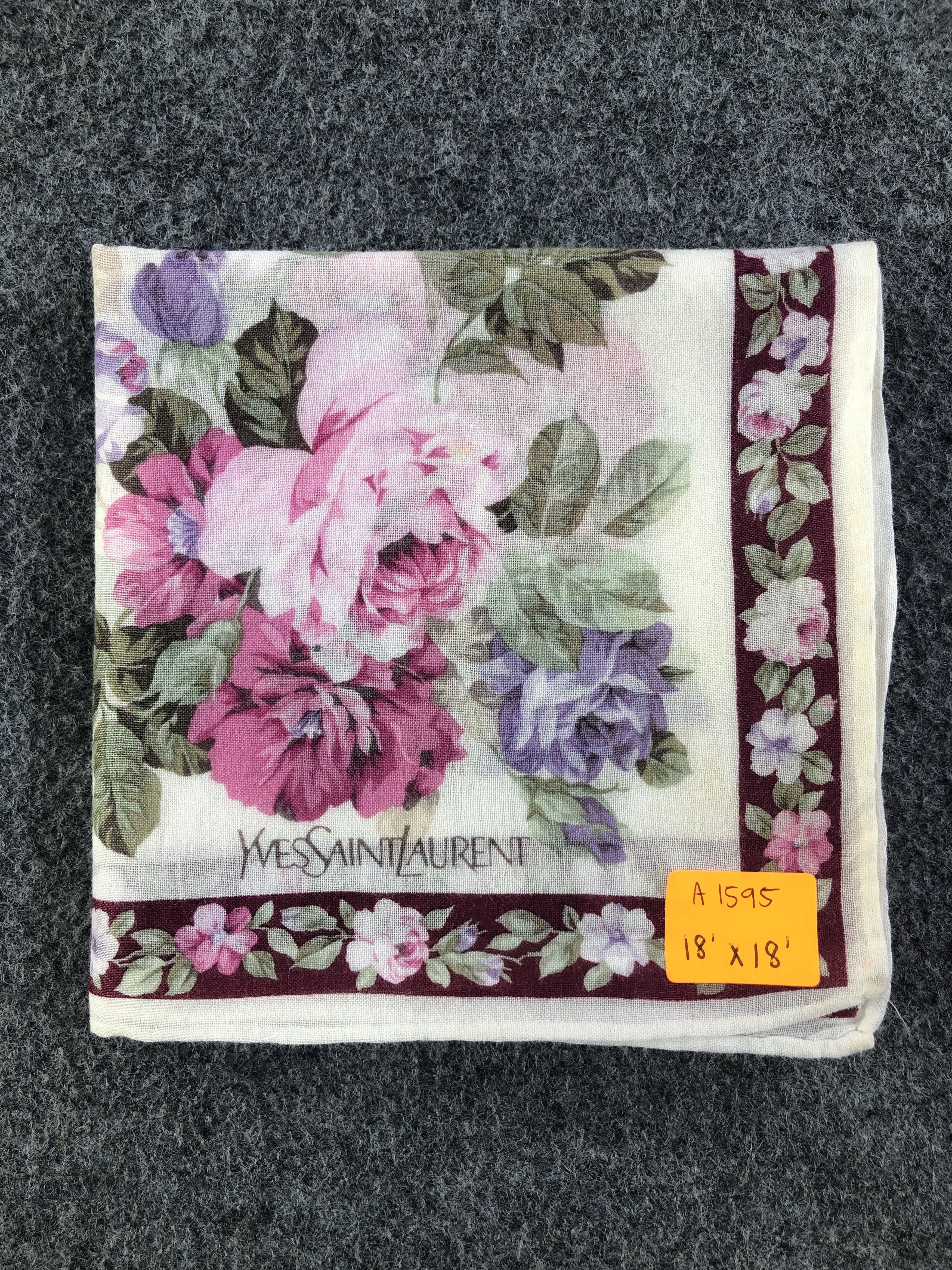 Yves Saint Laurent Yves Saint Laurent Handkerchief / Bandana / Neckerchief Size ONE SIZE - 7 Thumbnail
