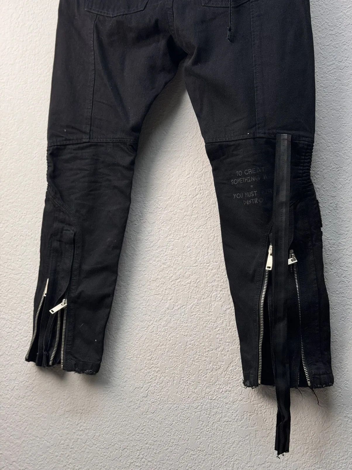 Rick Owens BEN TAVERNITI UNRAVEL PROJECT VINTAGE RICK OWENS MOTTO Size US 33 - 16 Thumbnail