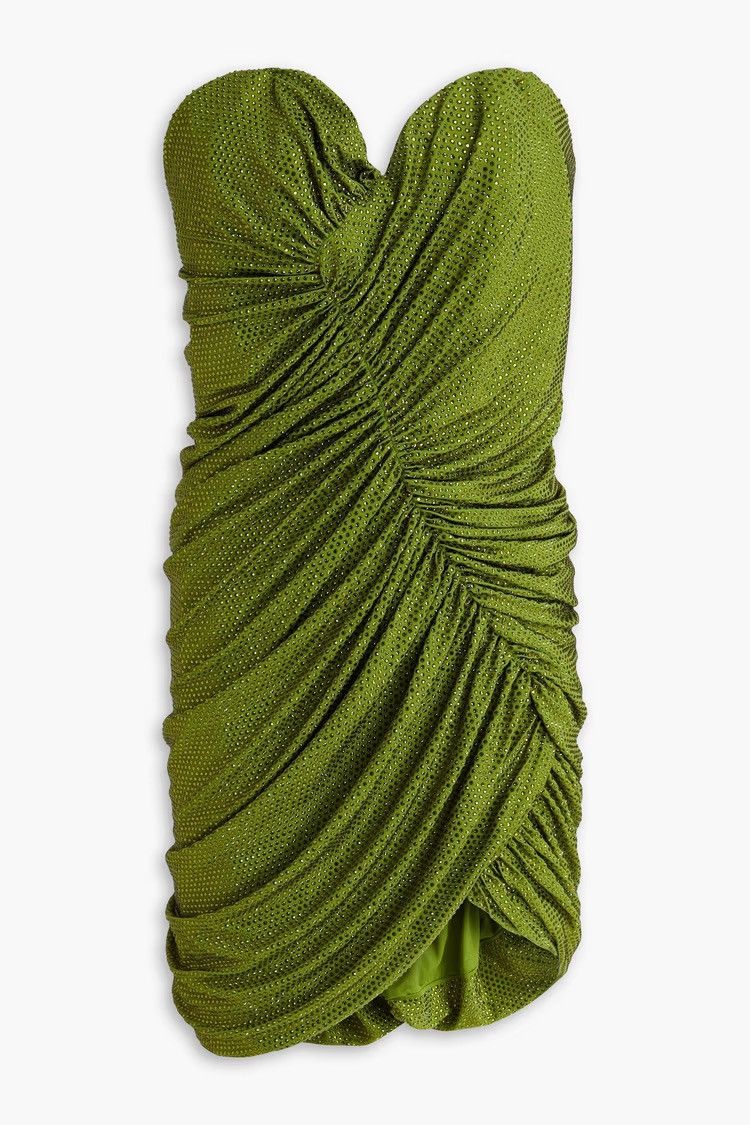 Alexandre Vauthier ALEXANDRE VAUTHIER Strapless Ruched Embellished Mini Dress Size M / US 6-8 / IT 42-44 - 3 Thumbnail