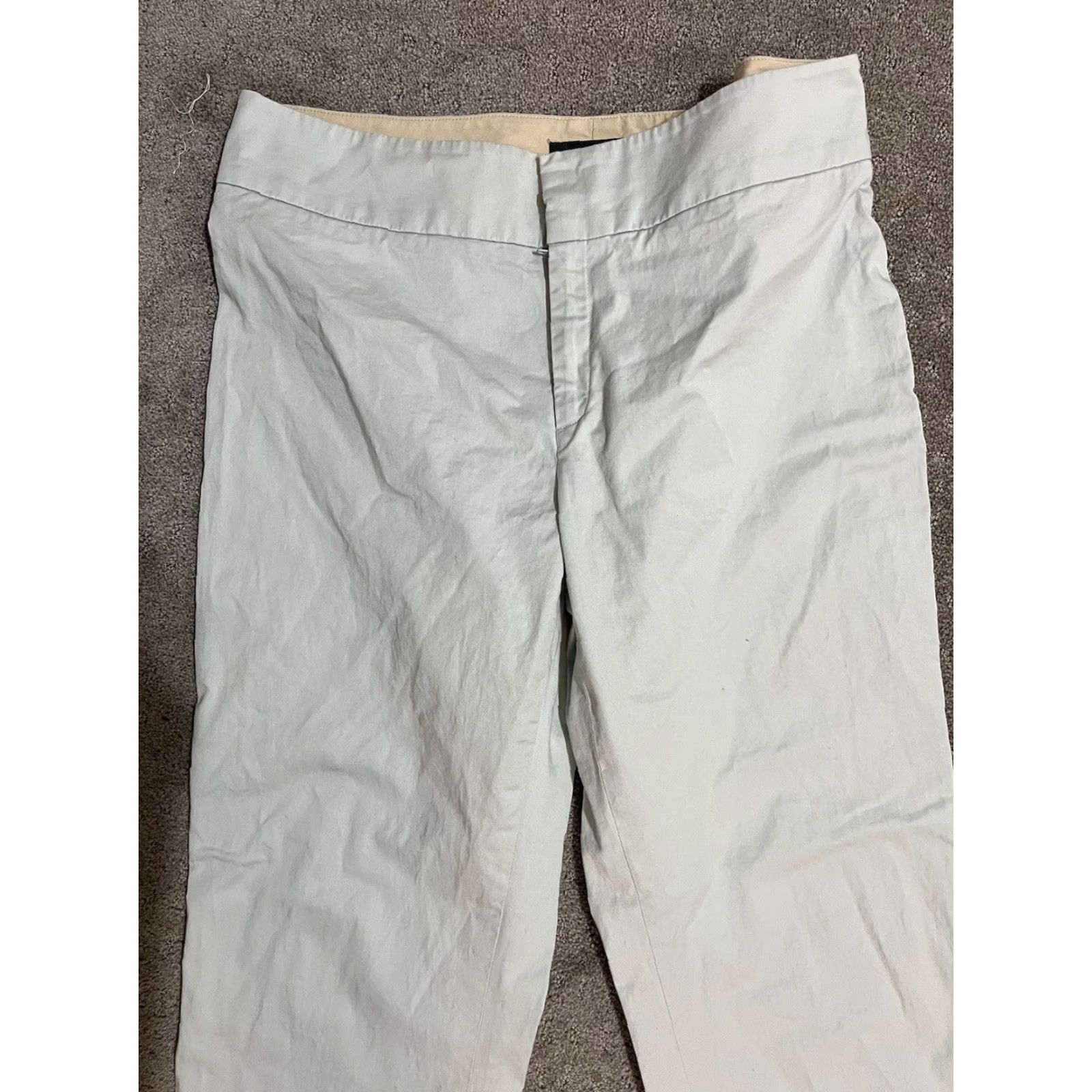 Banana Republic Banana Republic Martin-Fit Pants Women 12 Dress Pants Adult Regular Cropped Blue Cotton Blend Solid Womens Size 34" / US 12 / IT 48 - 2 Thumbnail