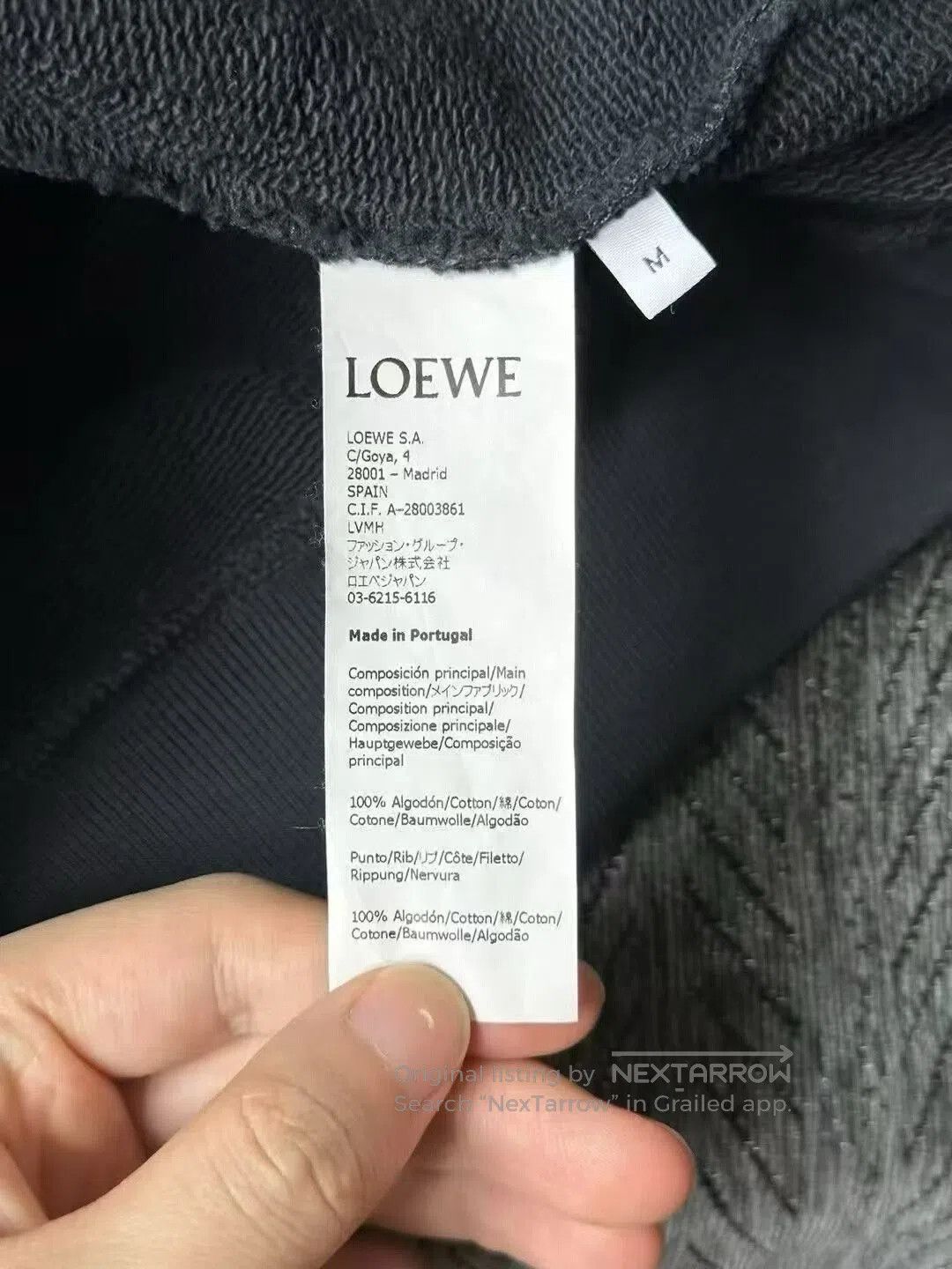 Loewe loewe navy blue embroidered sweatshirt. Size US M / EU 48-50 / 2 - 4 Thumbnail