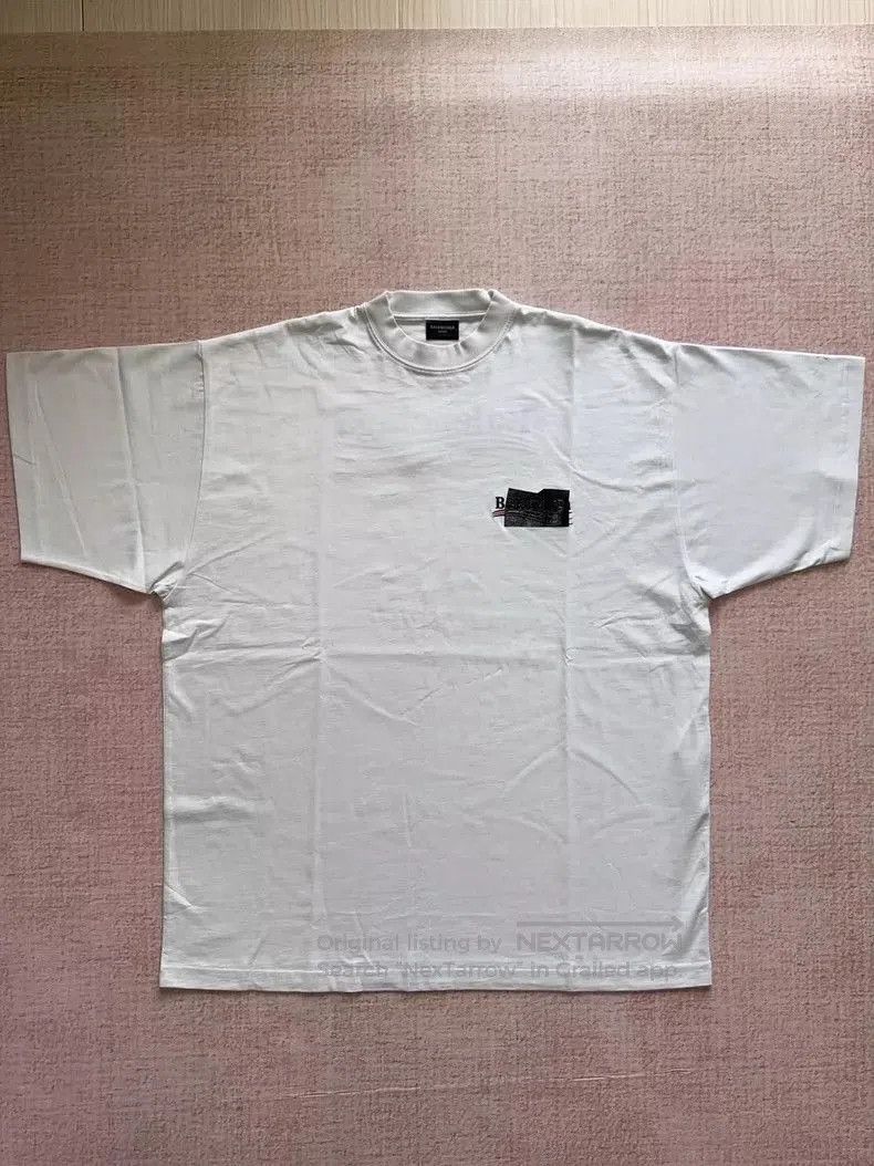Balenciaga Balenciaga Logo Tape Wave Short Sleeve T-Shirt. Size US XXL / EU 58 / 5 - 1 Thumbnail