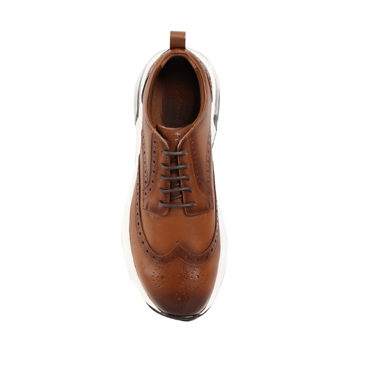 Leather Romi Brown Leather Sneakers Size US 9 / EU 42 - 4 Thumbnail