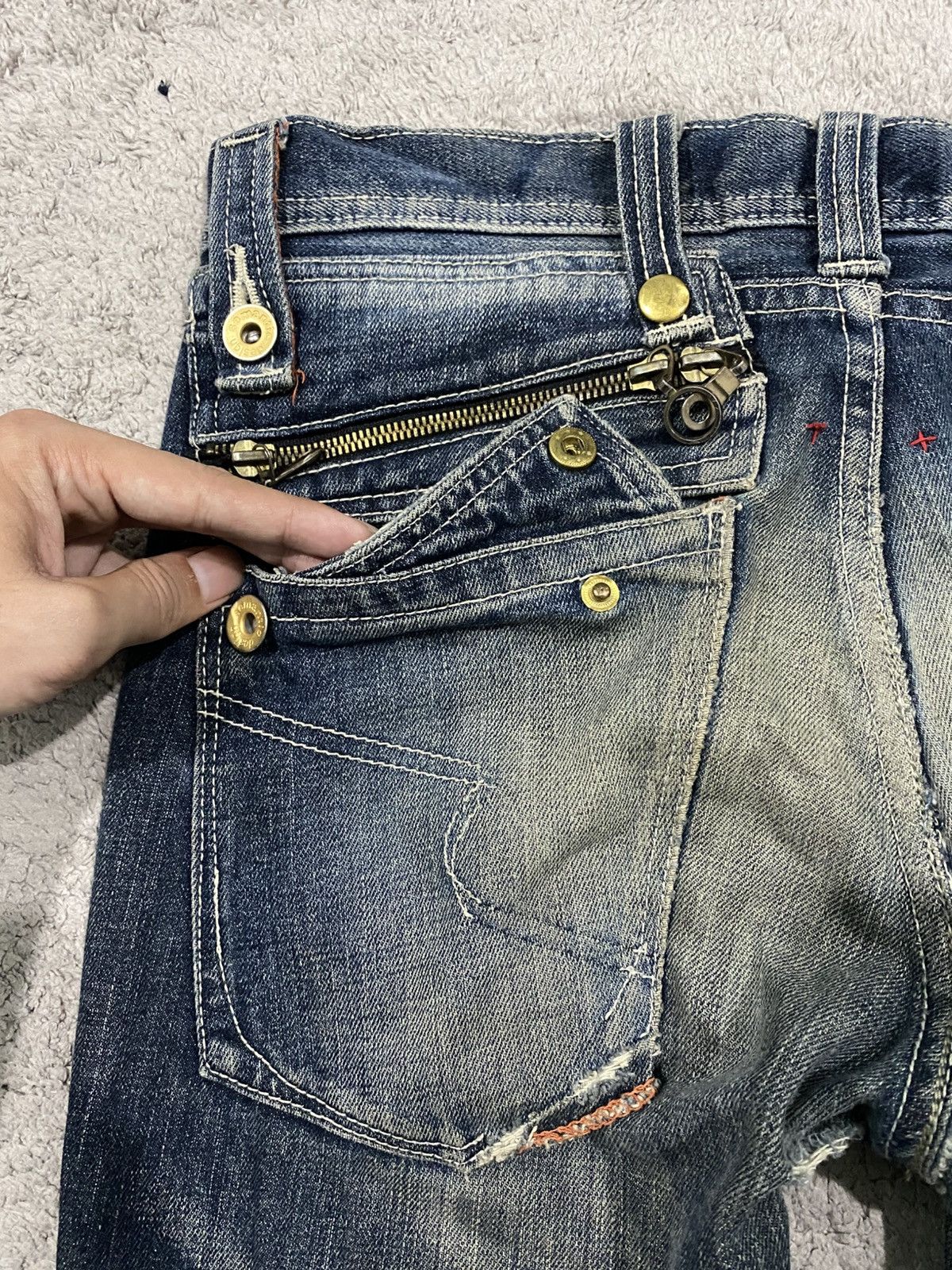 semanticdesign Semantic Design Mudwash Clawmark Distressed Denim Jeans Size US 32 / EU 48 - 7 Thumbnail