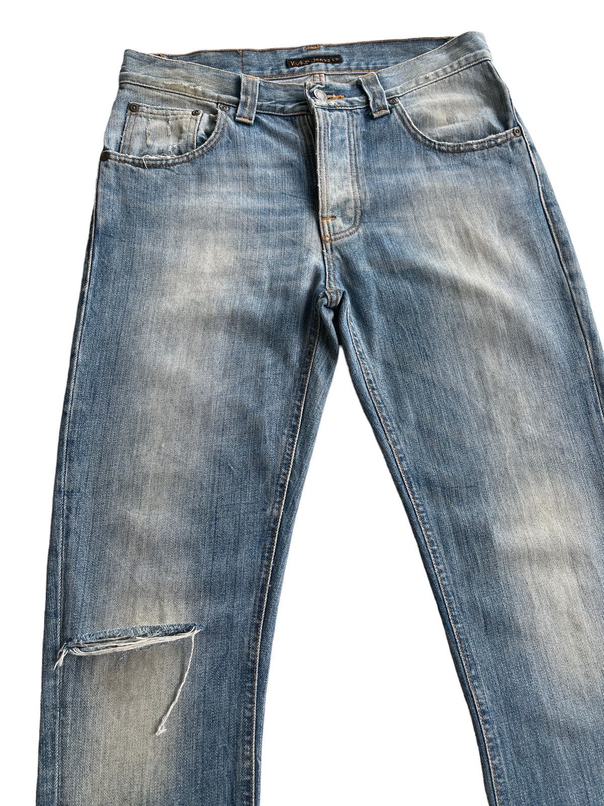 Nudie Jeans Nudie Grim Tim Distressed Denim Size US 30 / EU 46 - 4 Thumbnail