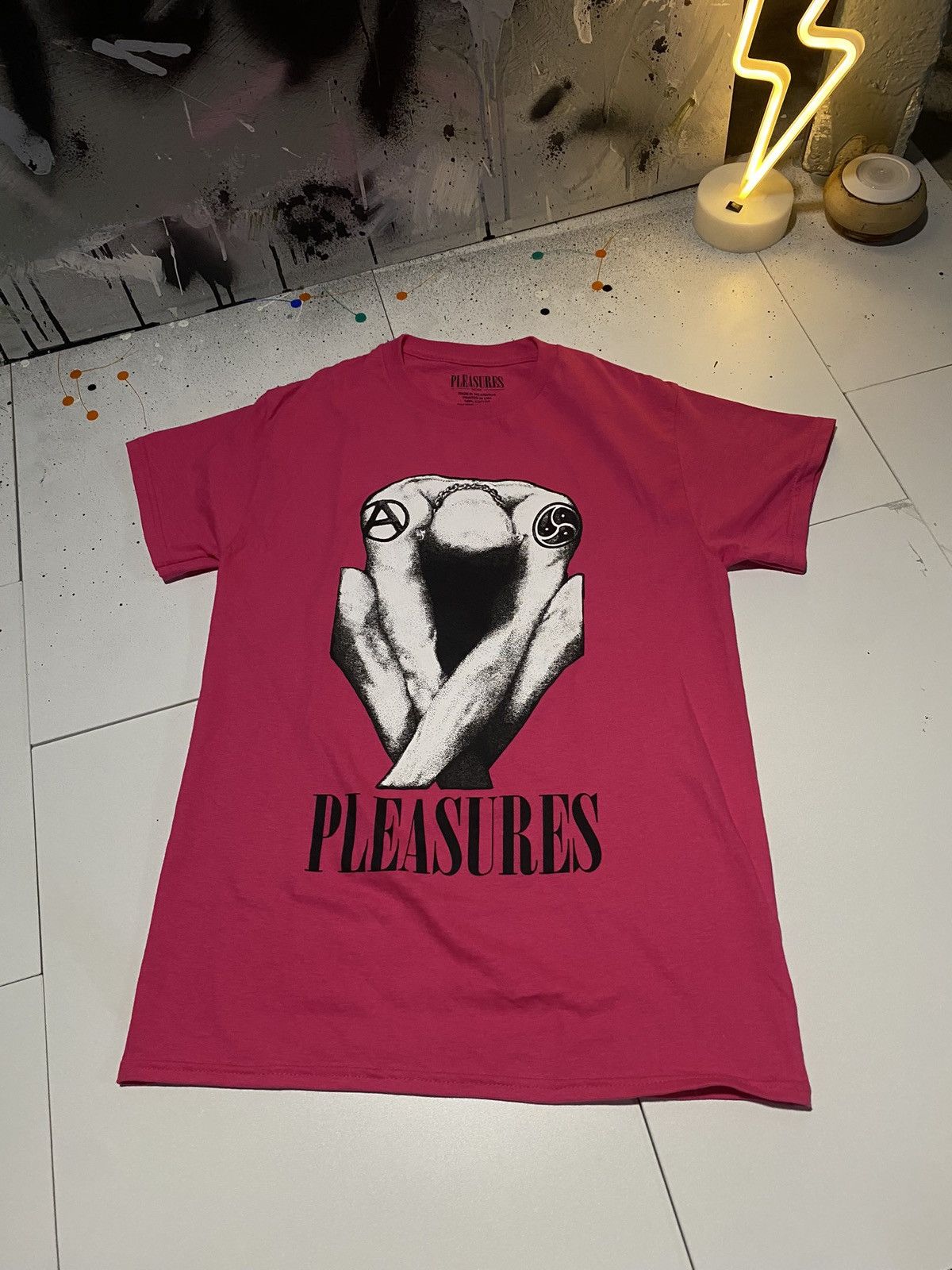Pleasures Pleasures Pink cotton t-shirt size S Size US S / EU 44-46 / 1 - 1 Thumbnail