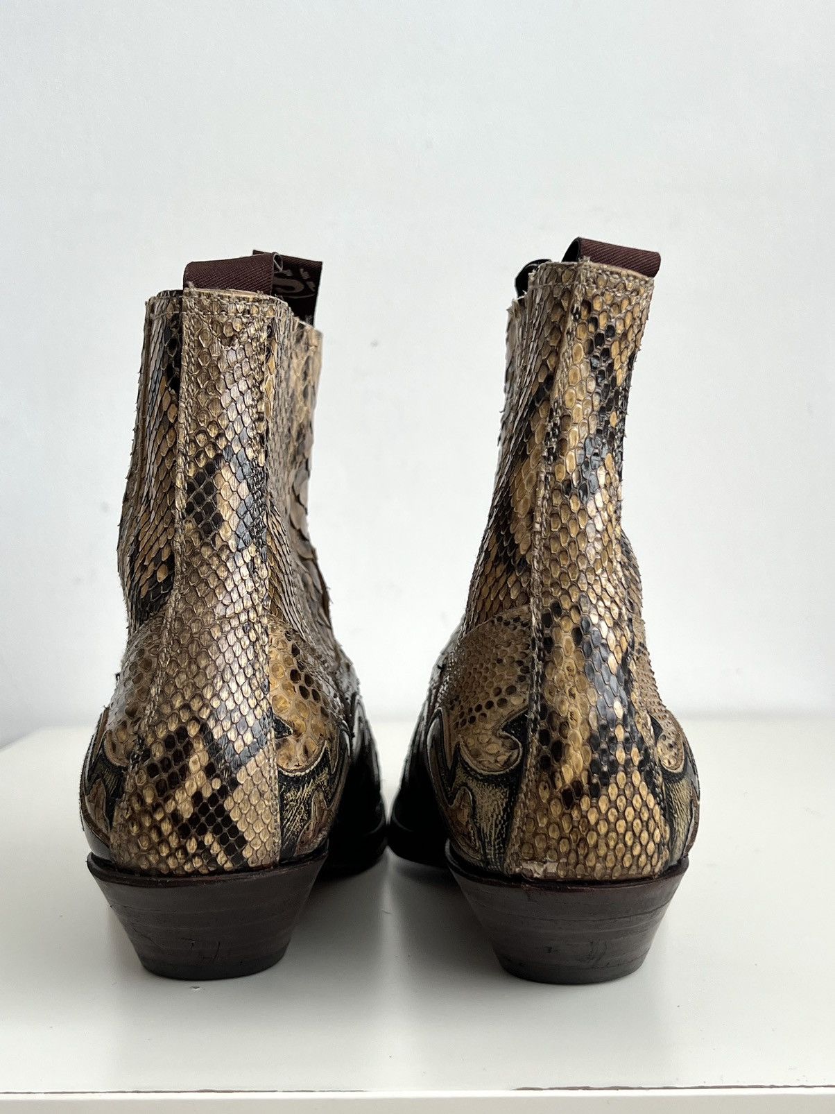 Sendra 🔥Sendra 4660 Genuine Python Snakeskin Leather Western Boots Size US 9.5 / EU 42-43 - 15 Thumbnail