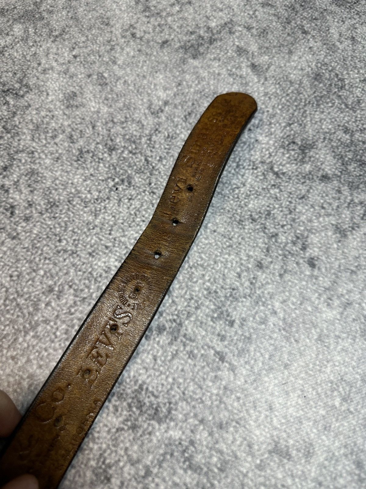 Leather × Levi's Vintage Levi’s Logo Belts Streetwear Leather Style Rare USA Size ONE SIZE - 4 Thumbnail
