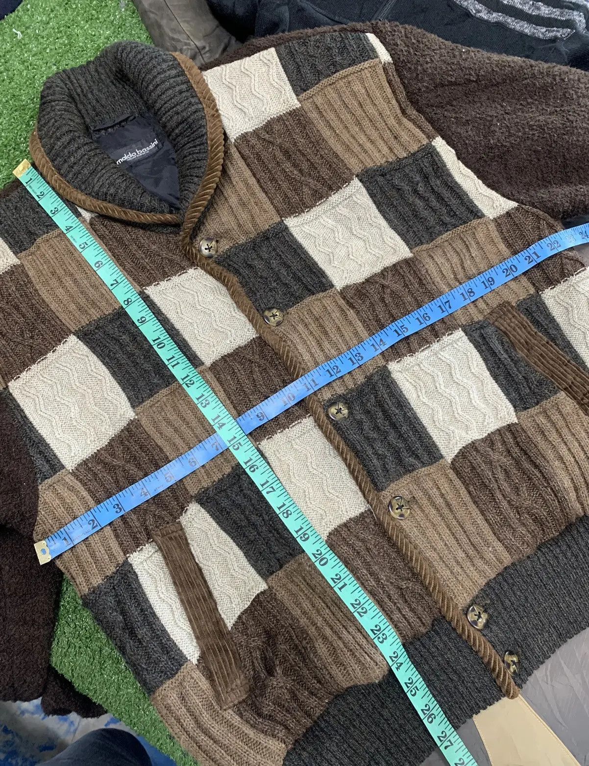 Vintage Arnold bassini Italian vintage knit cardigan. Size US L / EU 52-54 / 3 - 8 Thumbnail