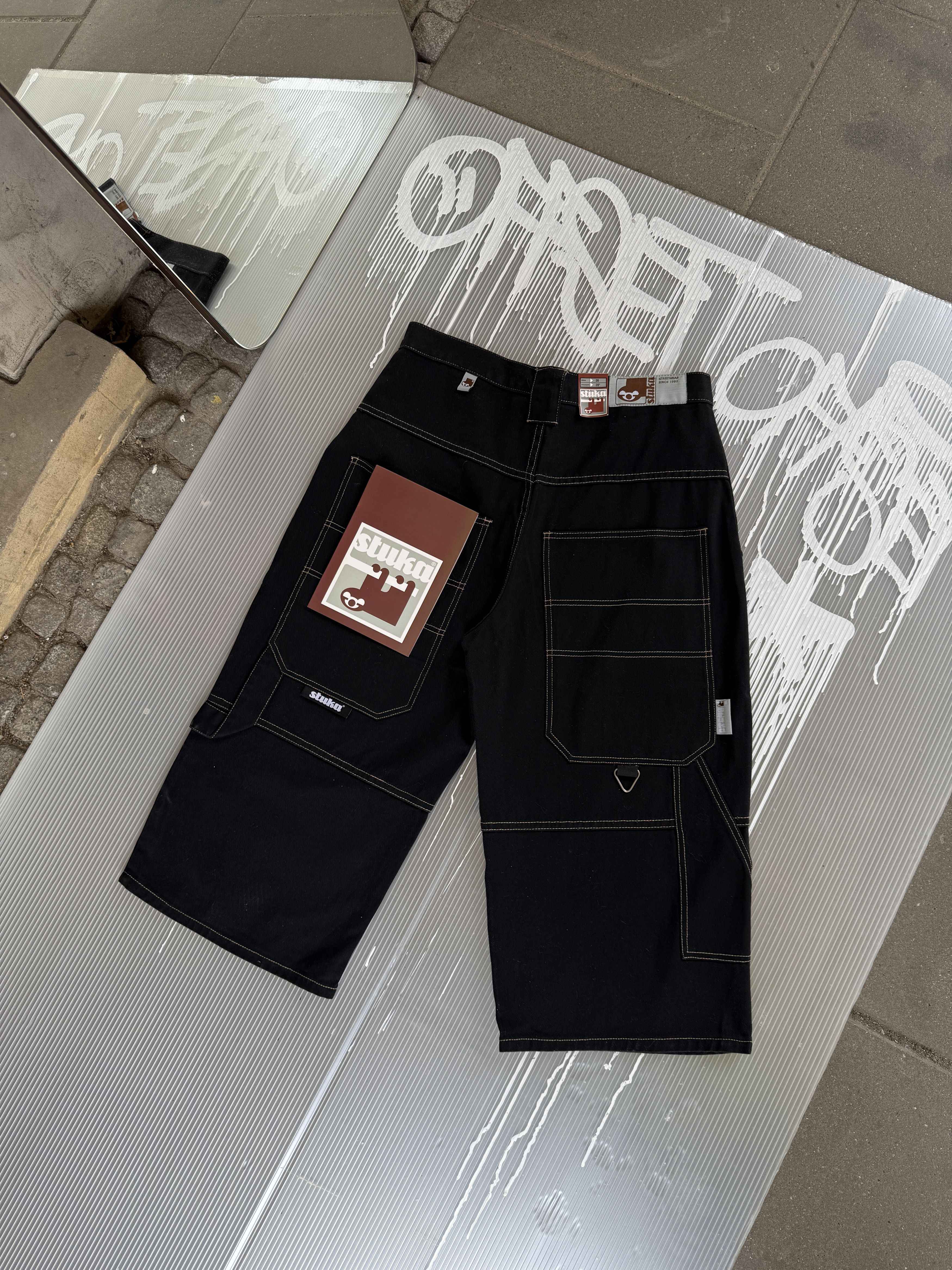 Stuka black jorts - W36